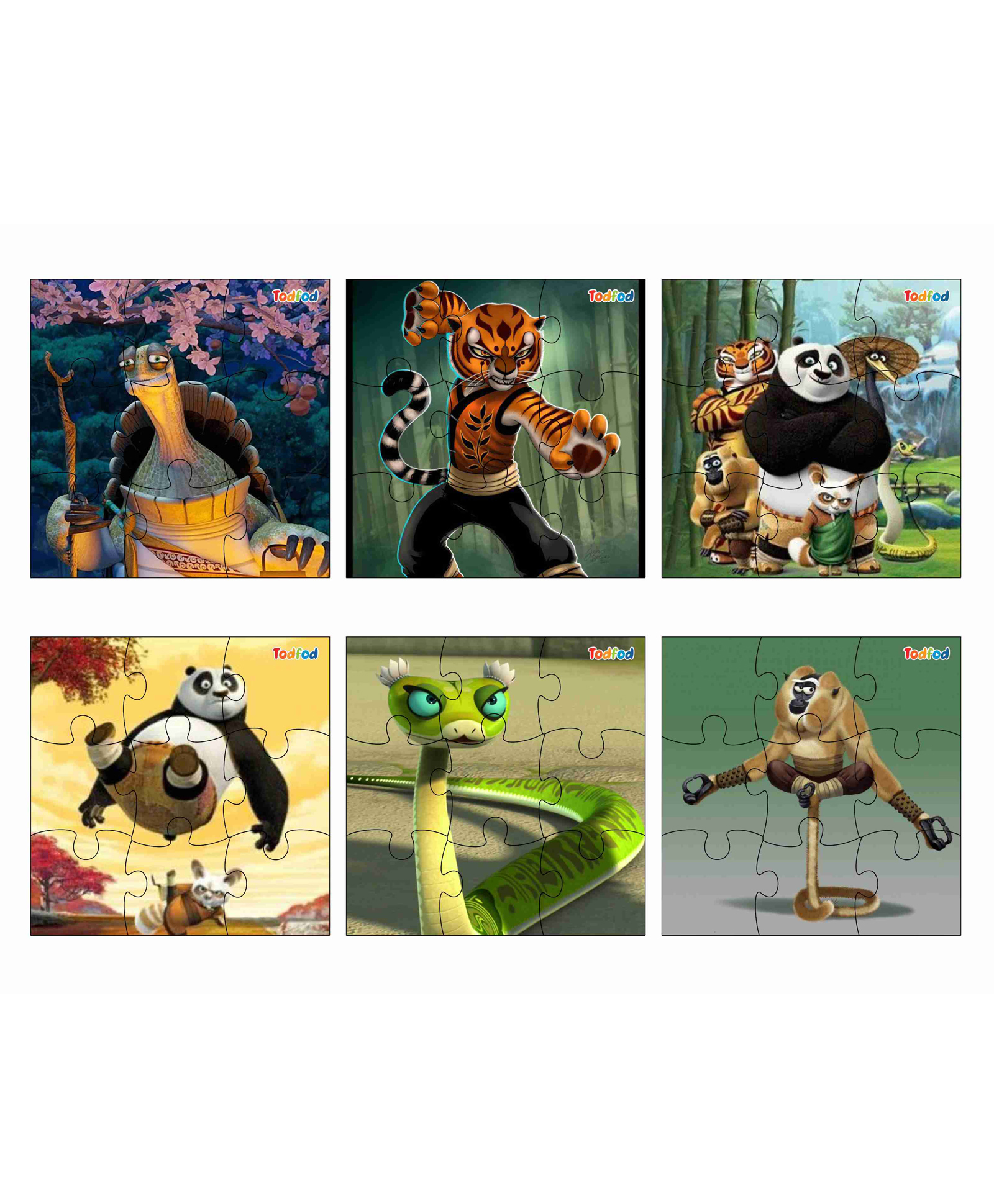 TodFod  Wooden Kung Fu Panda  Jigsaw Puzzle - 54 Pieces-image-3