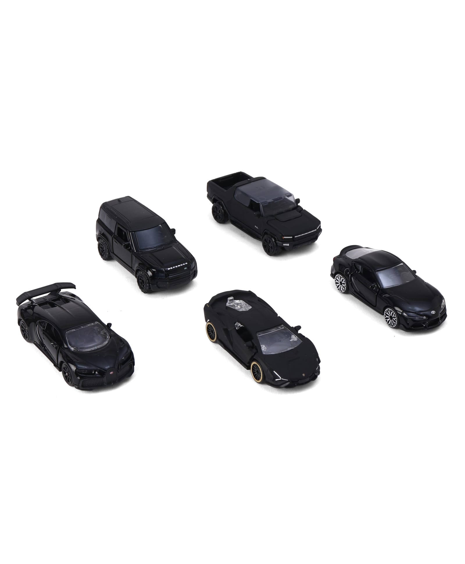 Majorette Freewheel Die-Cast Black Edition Toy Car Set Pack of 5 - Black-image-18