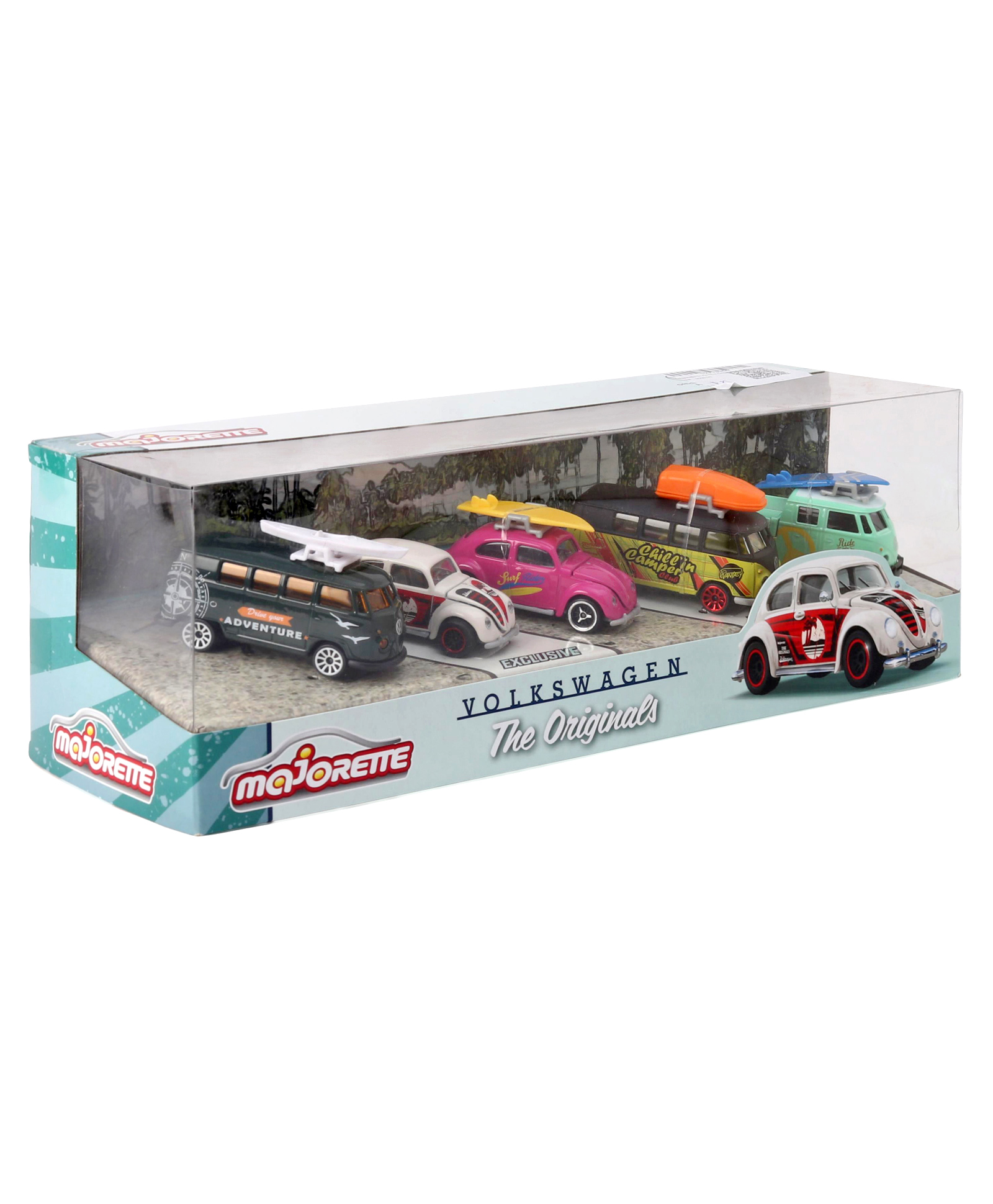 Majorette Freewheel Die-Cast VW Originals Toy Car Set Pack of 5 - Multicolour-image-22