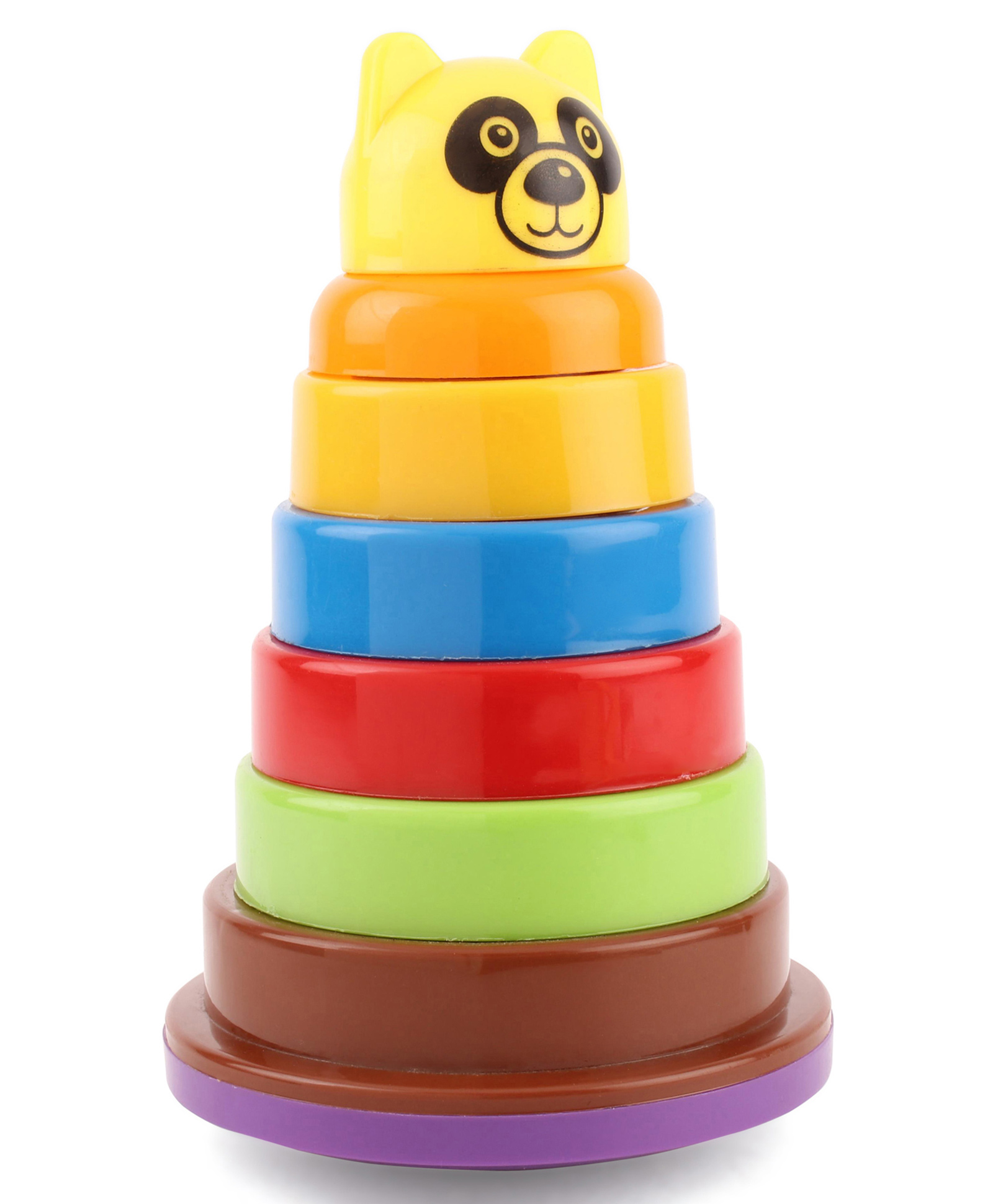 Fair Bear Shaped Stack Toy Multicolor - 7 Piece-image-28