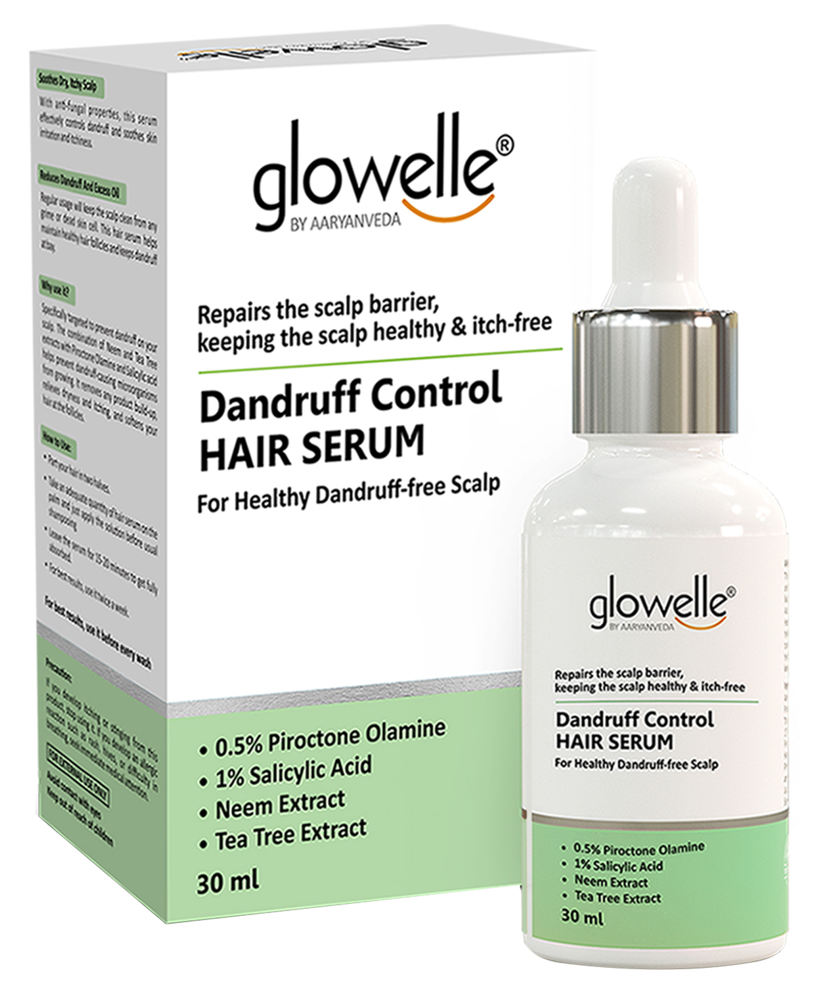 Glowelle Dandruff Controlling Hair Serum - 30ml Online in India, Buy at  Best Price from  - 12282615