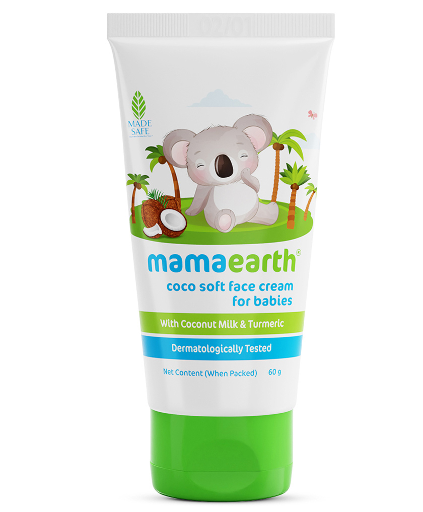 Mamaearth Baby Coco Soft Face Cream With Coconut Milk & Turmeric - 60 gm