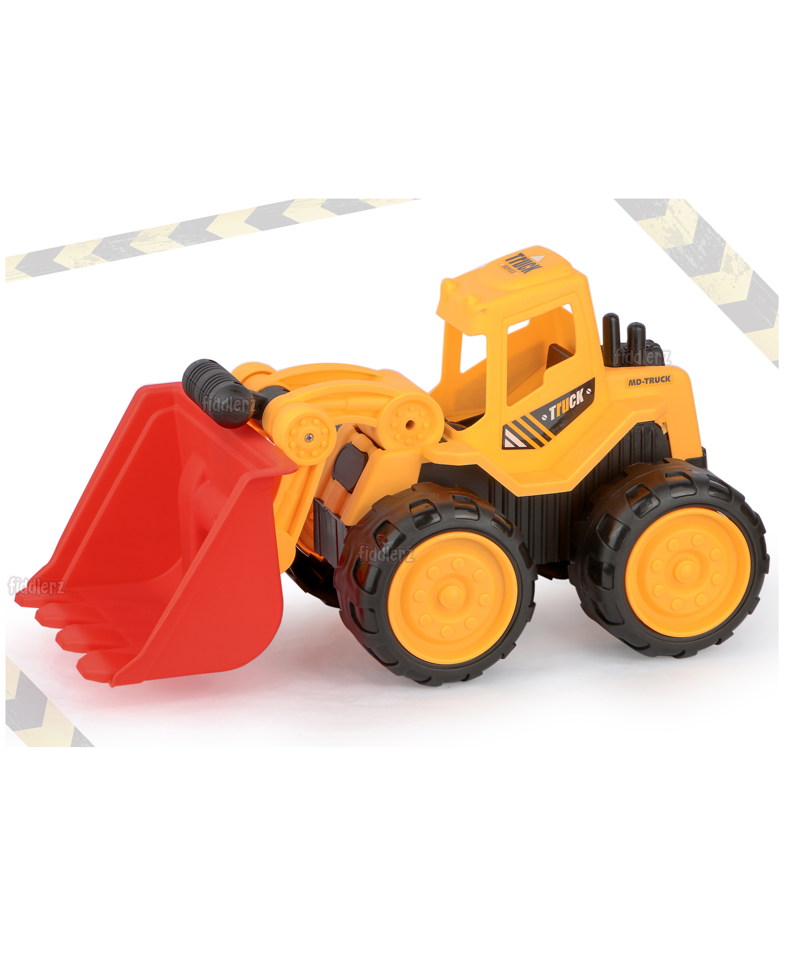 Fiddlerz Construction Toys Big Size Bulldozer Truck Toy Pretend Play Trucks - Yellow-image-4