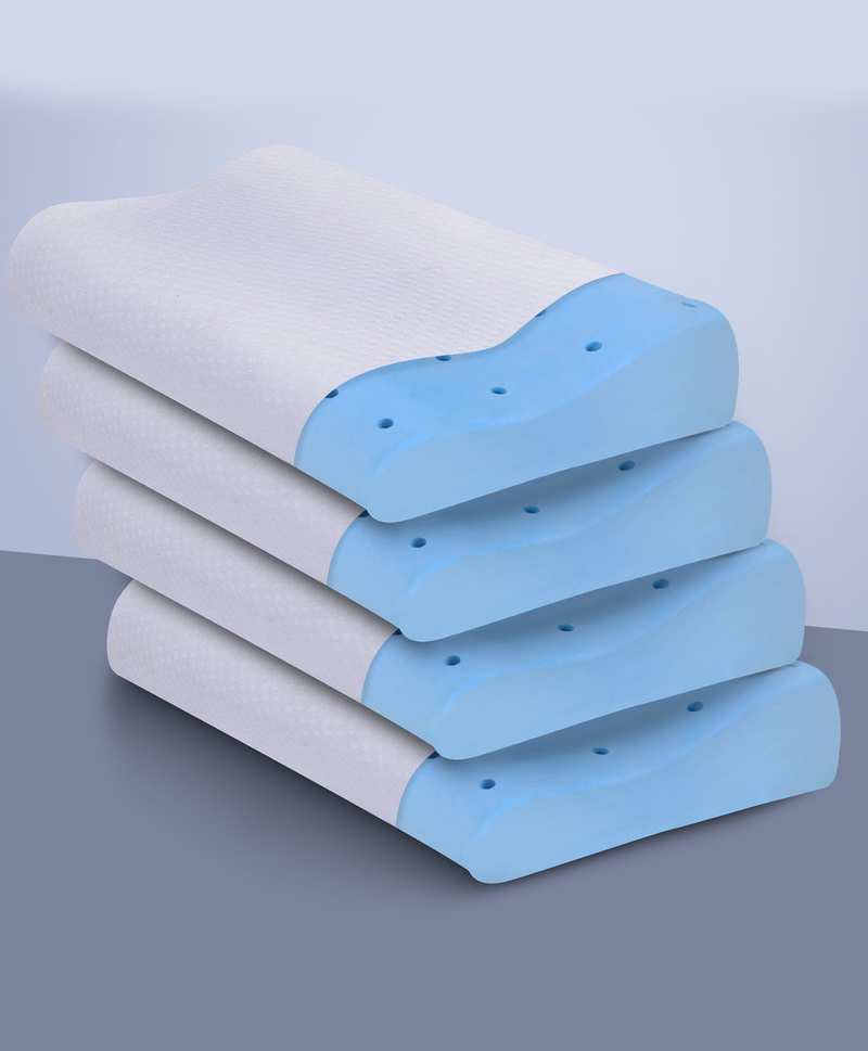 Sleepsia Cool Gel Ventilated Memory Foam Pillow  Neck & Shoulder Pain Relief Pillow Offers Comfortable Sleep, Support Pillow,Orthopedic Contour Neck Pain, Washable Cover (Pack Of 4)-picture-43