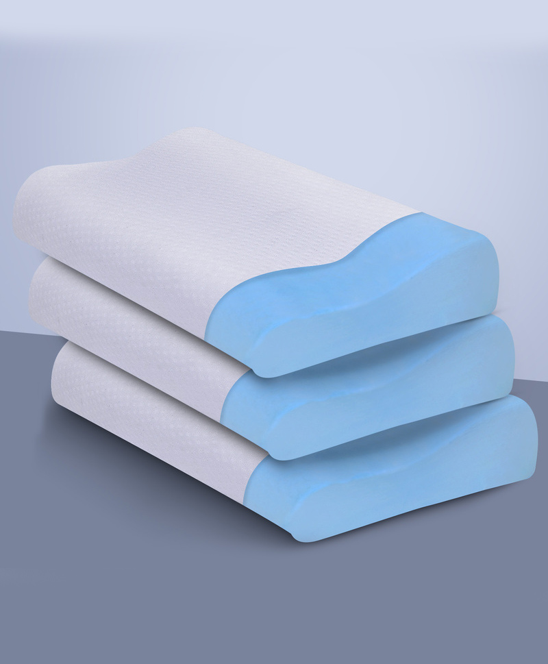 Sleepsia Cool Gel Cervical Orthopedic Memory Foam Pillow For Neck & Shoulder Pain Relief - Bed Pillow For Sleeping, Contour Neck Pillow For Ergonomic Support, (Pack Of 4)-picture-45
