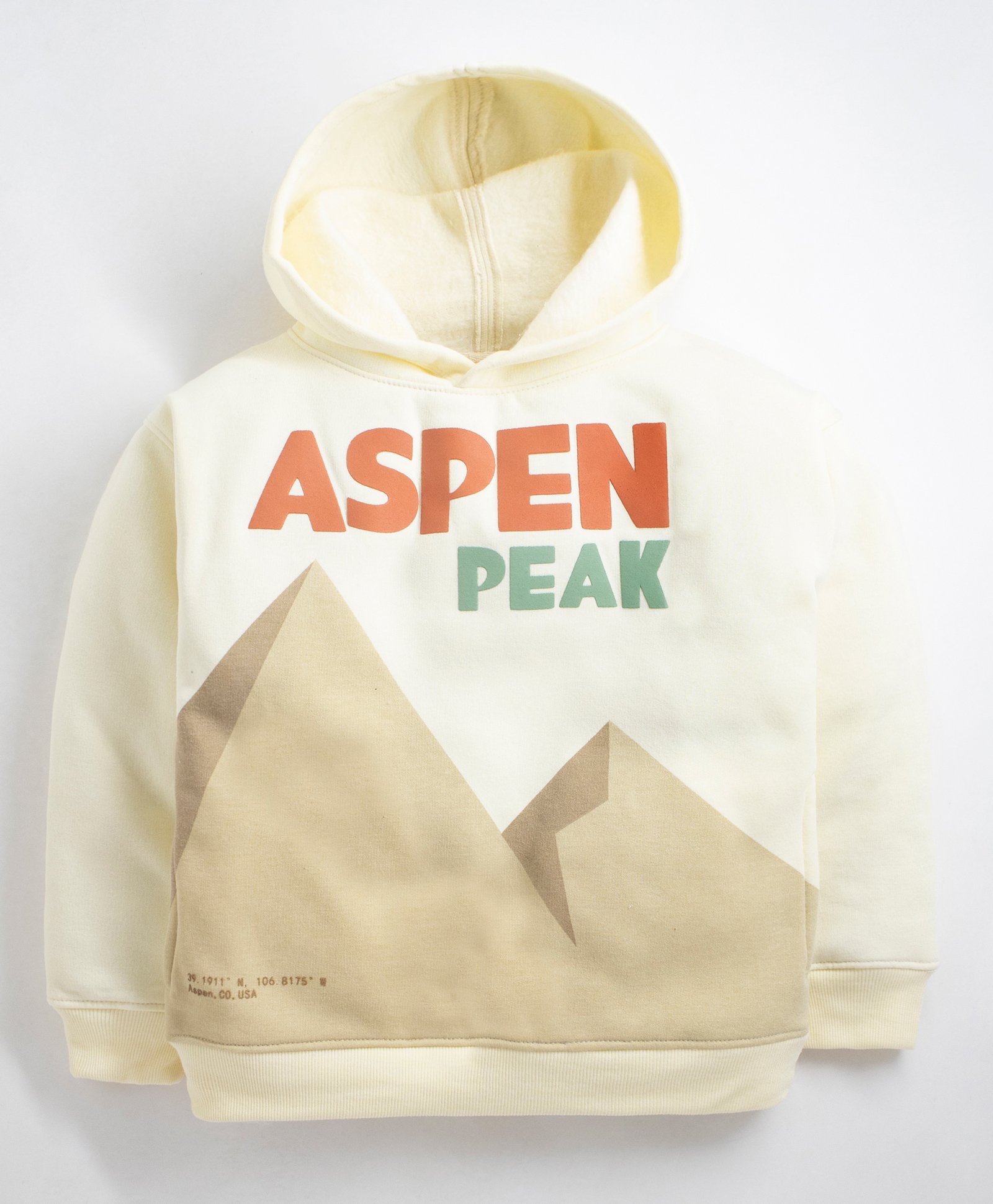 Cherry Crumble By Nitt Hyman Fleece Full Sleeves Aspen Peak Hoodie - Beige-picture-14