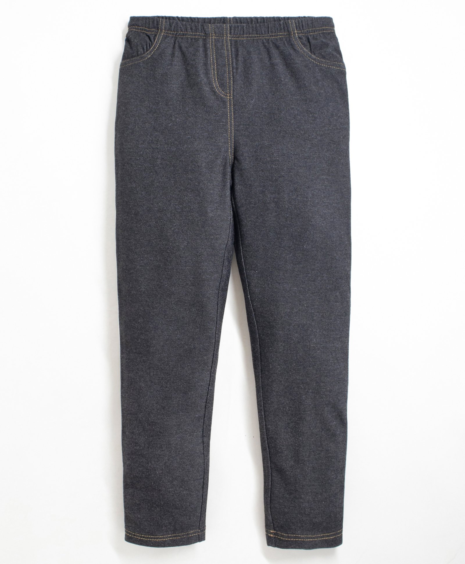Cherry Crumble By Nitt Hyman Poly Cotton Roxy Moxy Denim Leggings - Black-picture-19