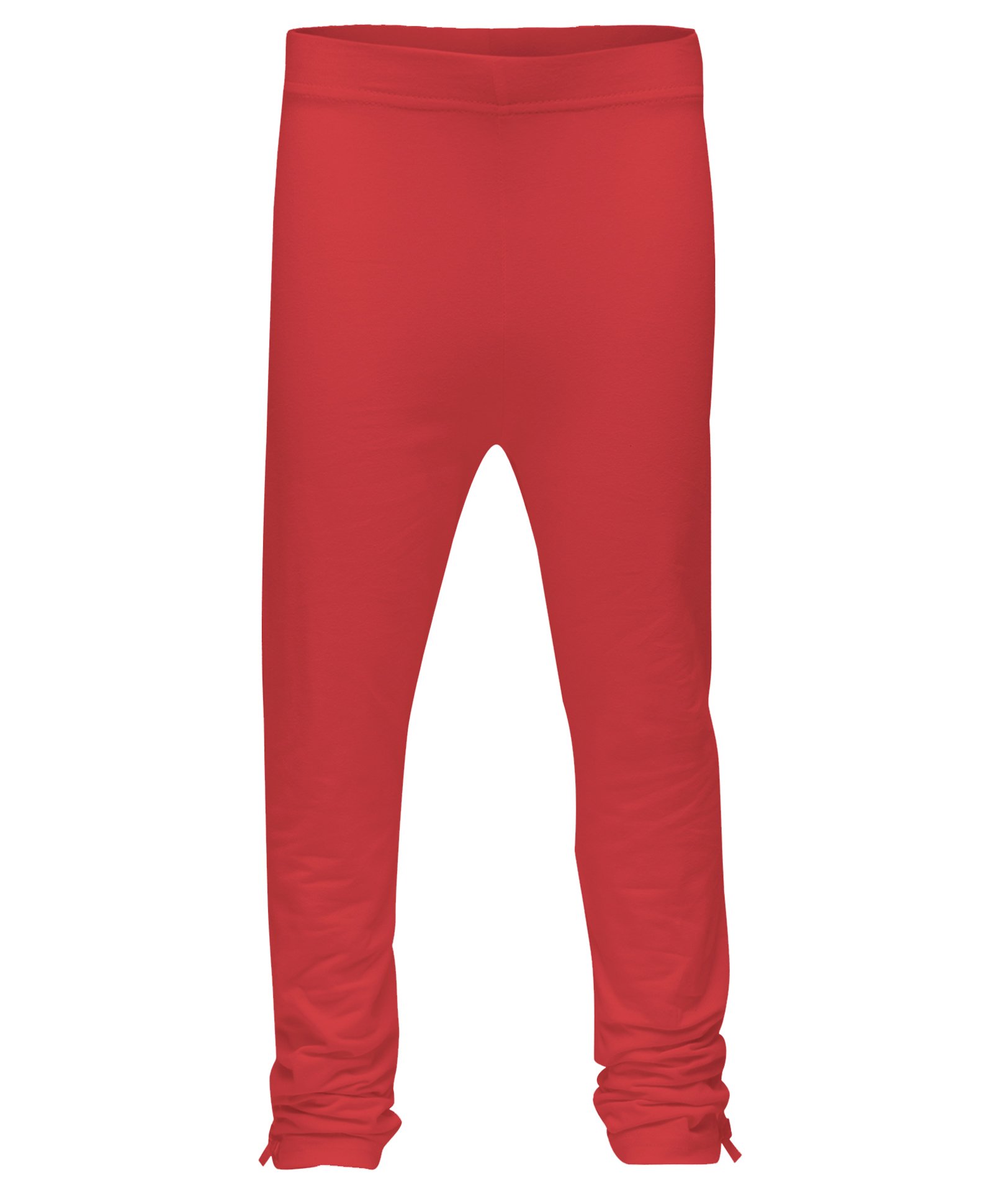 3PIN Full Length Solid Leggings - Coral Red-picture-45