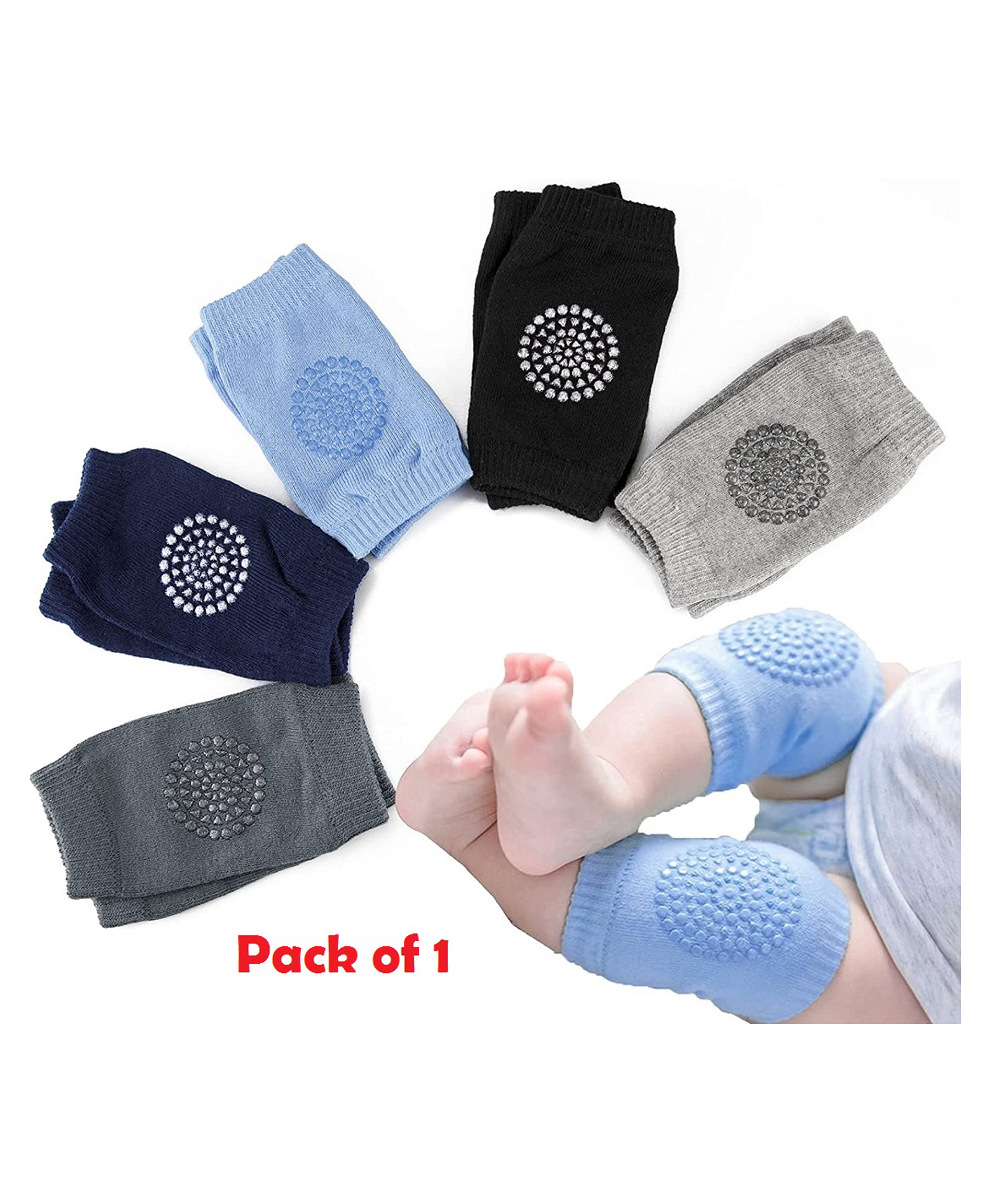 Ortis Global Trade Anti Slip Baby Knee Pads (Color May Vary)-image-14
