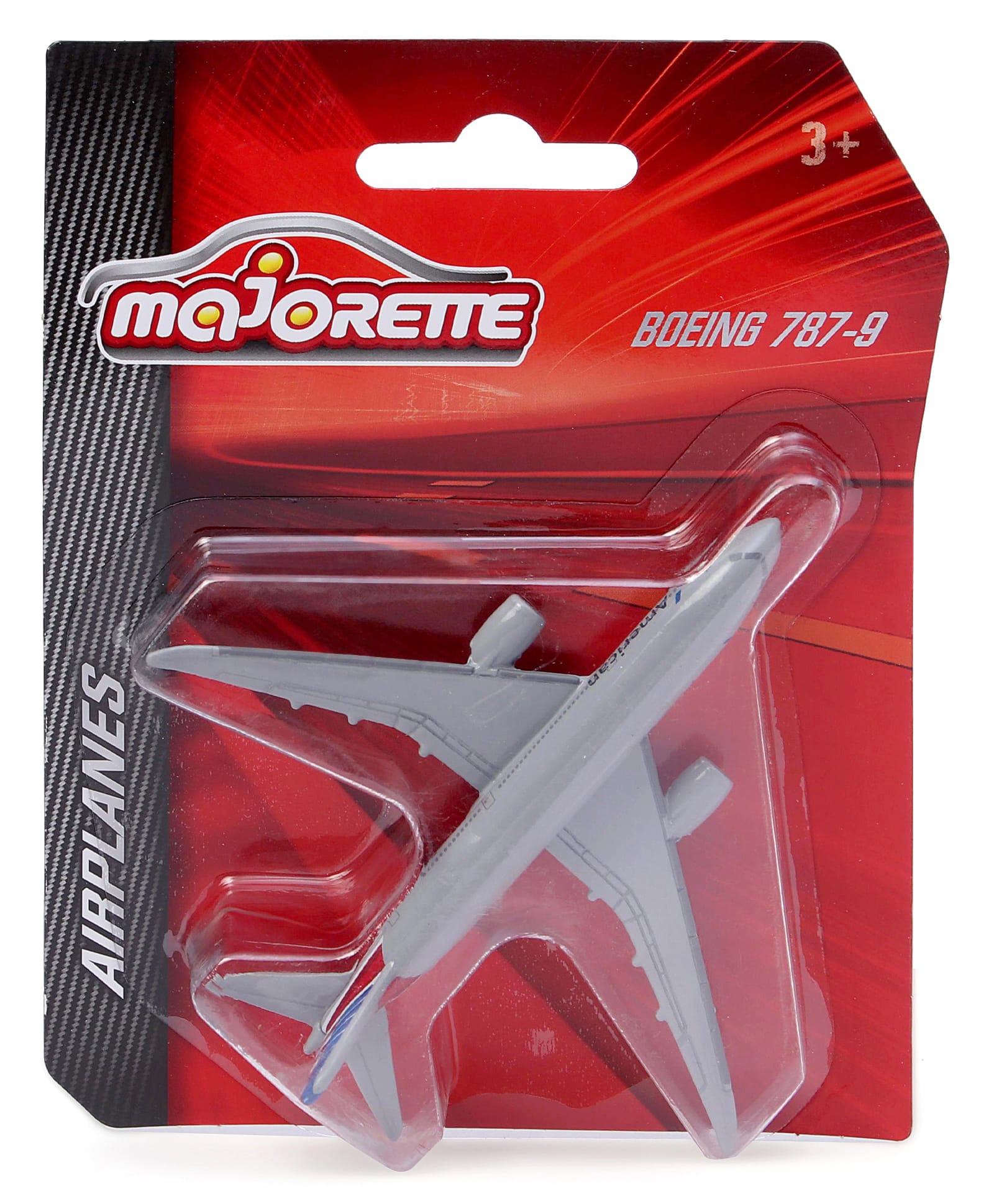 Majorette Airport License 13 Cm Boeing 787 9 Die Cast Free Wheel Model Airplane Toy - White-image-37