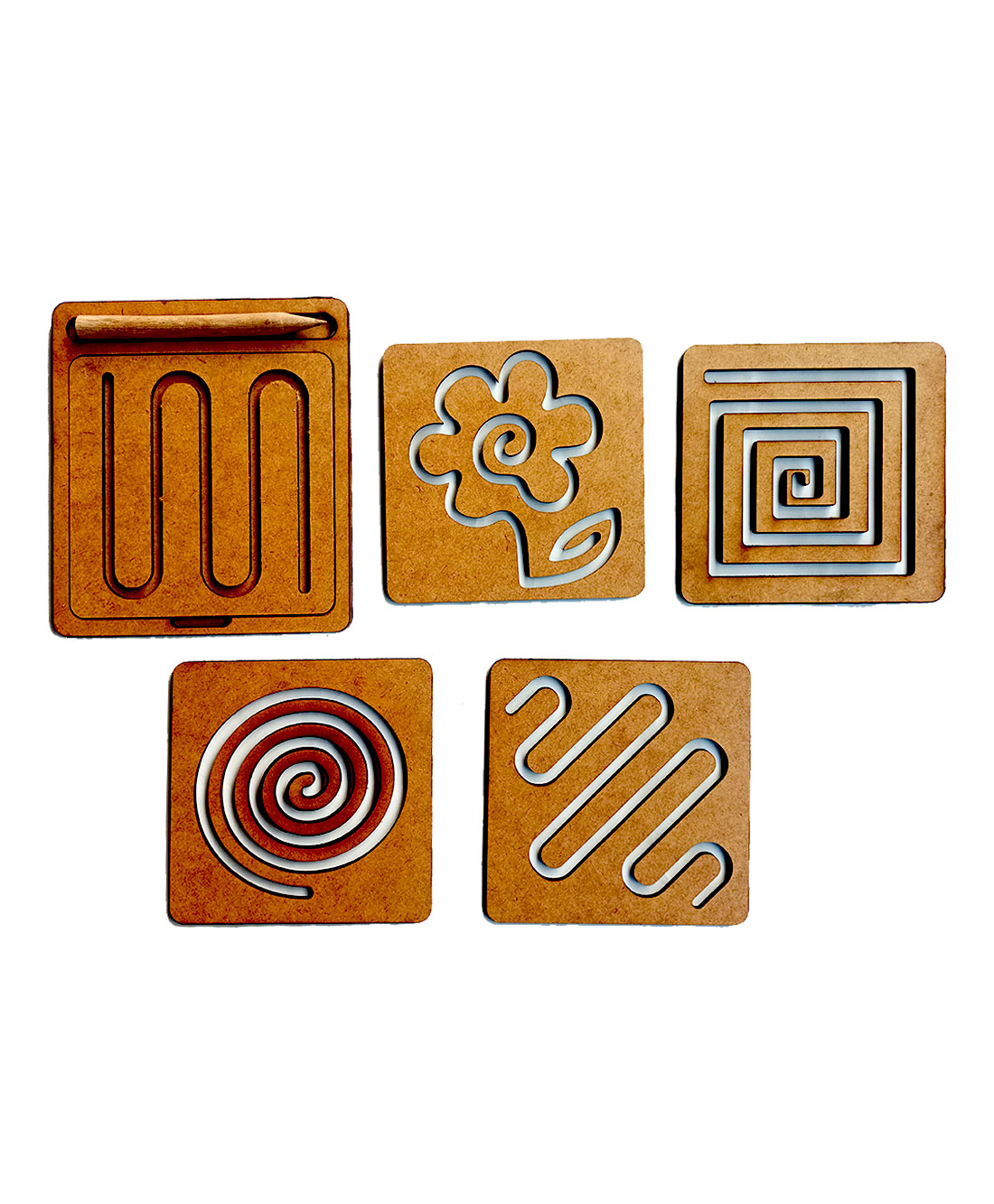 Wissen Wooden Pattern Tracing Board- Set of 5-image-16