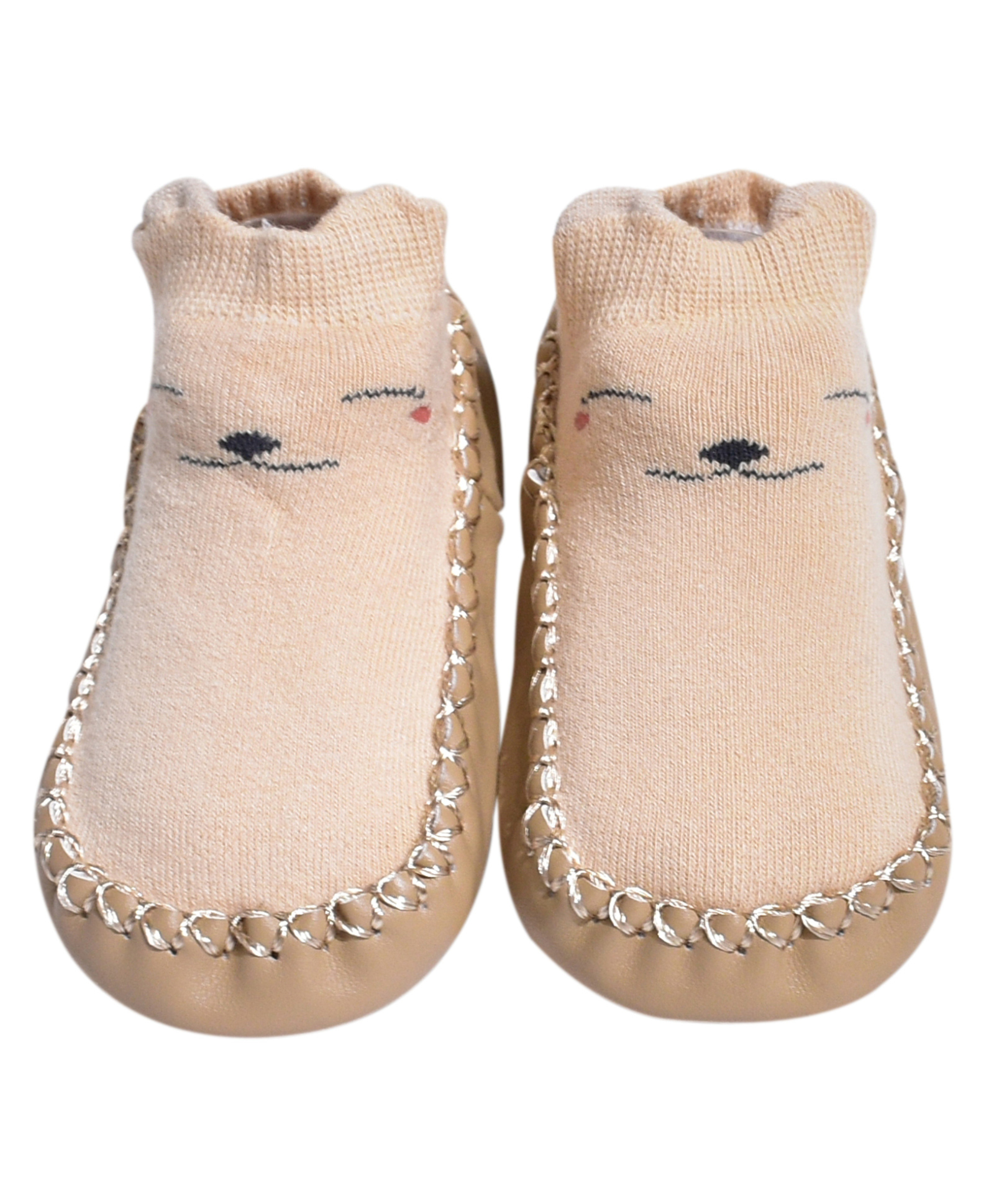 Buy Kidofash Cartoon Face Design Socks Cum Booties - Brown for Both (12-18  Months) Online in India, Shop at  - 12395344