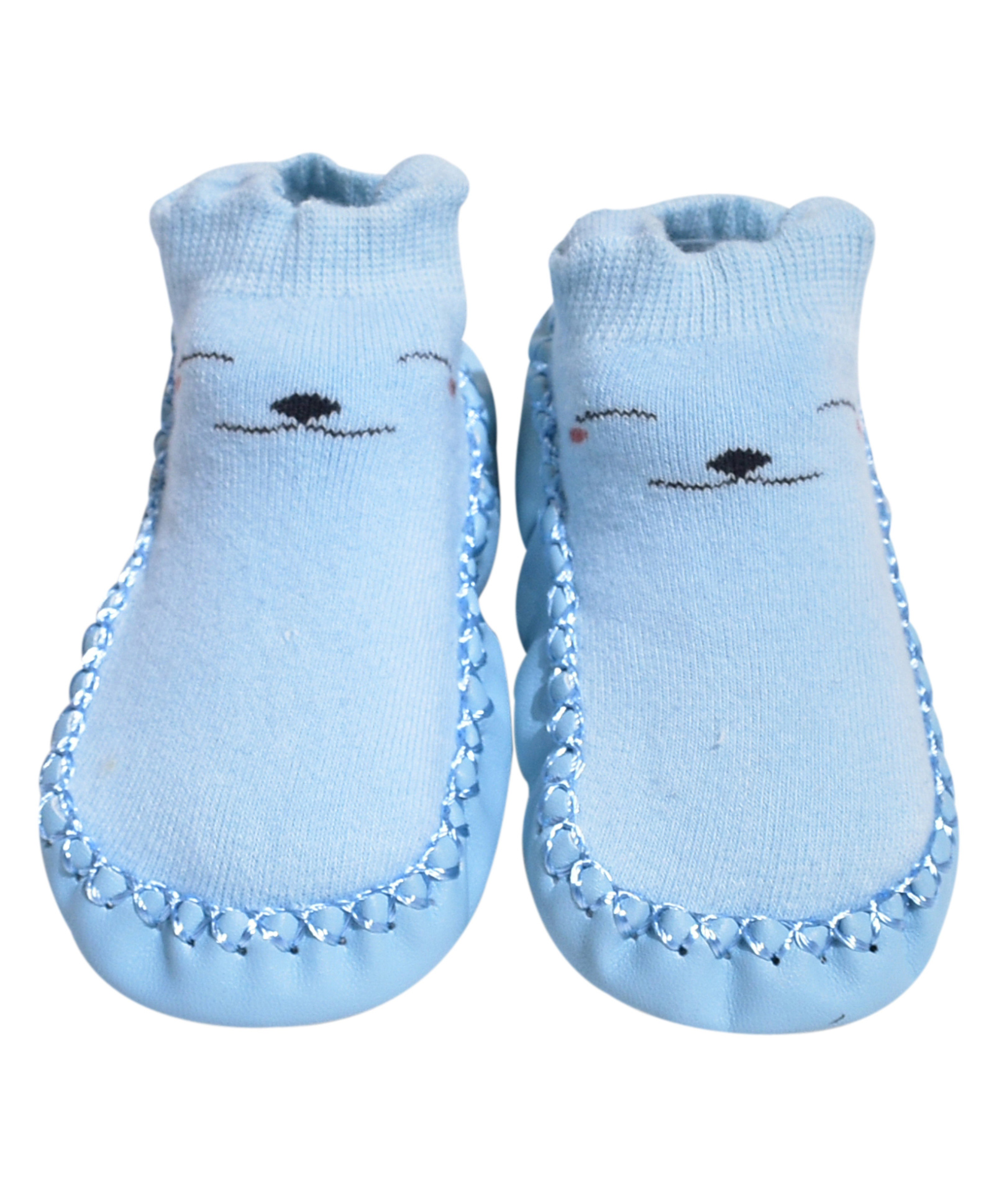 Buy Kidofash Cartoon Face Design Socks Cum Booties - Blue for Both (12-18  Months) Online in India, Shop at  - 12395353