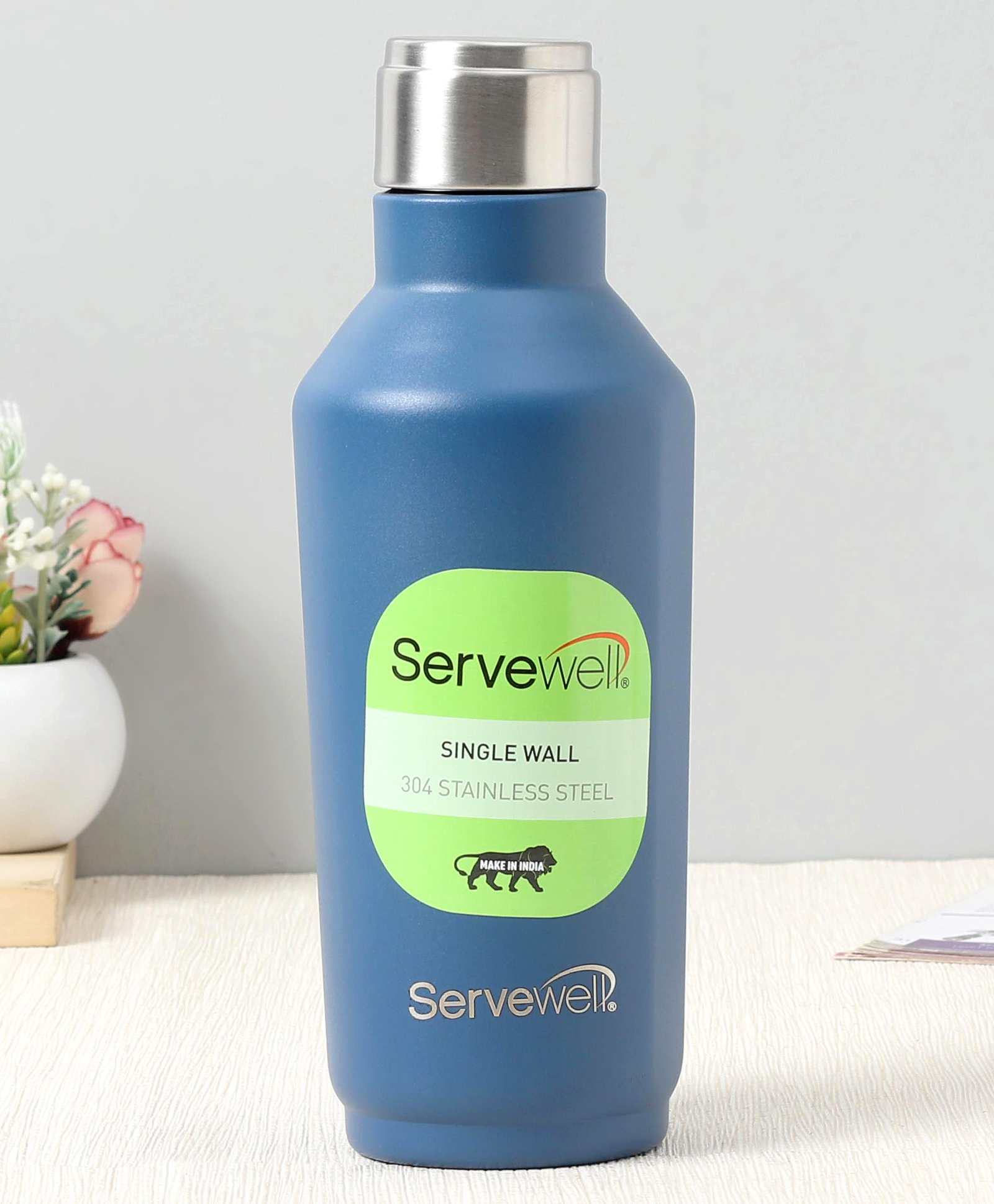 Servewell Alaska SS Single Wall Bottle 675 ml - Imperial Blue-image-33