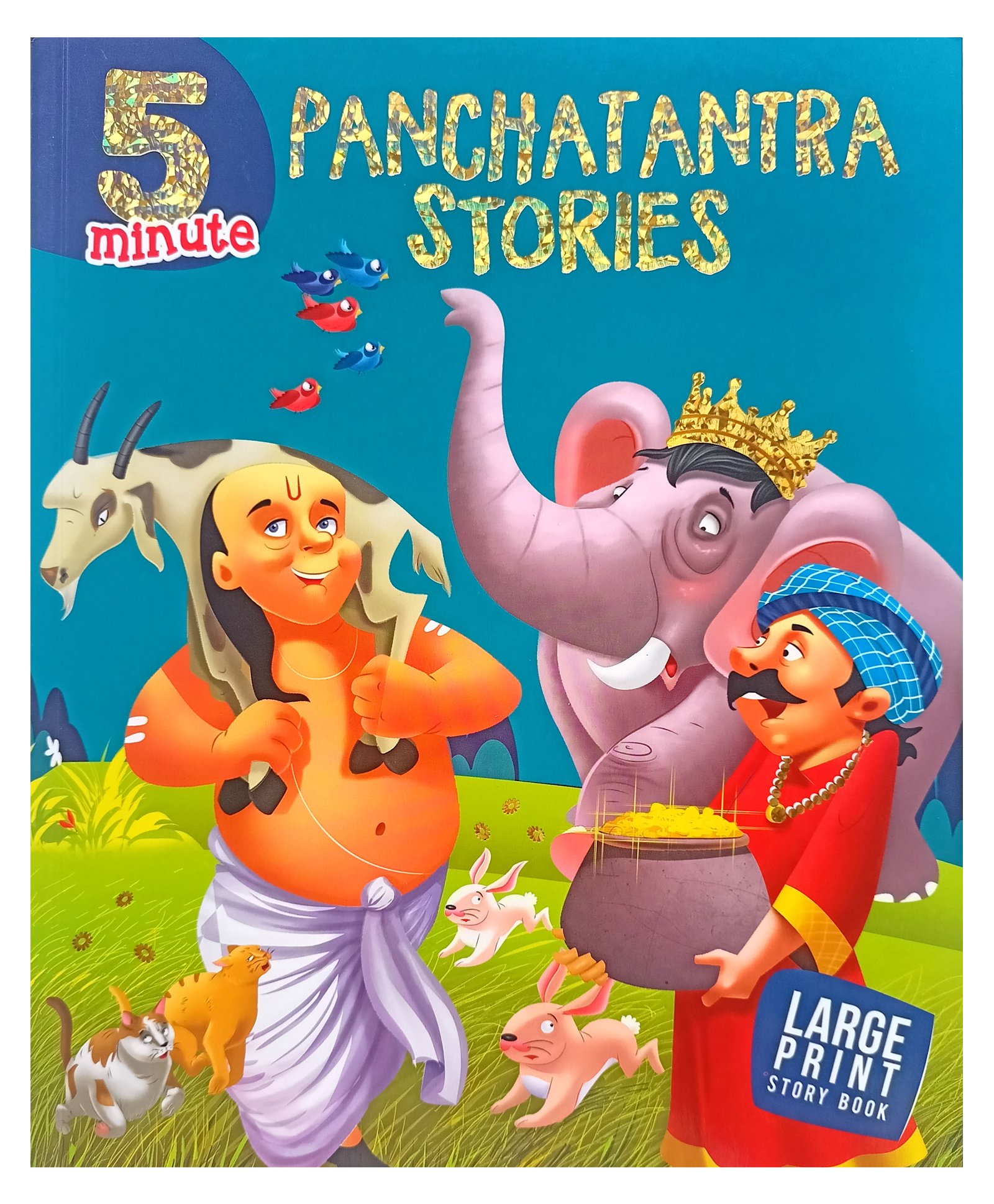 Om Books International Story book : 5 Minute Panchatantra Stories - Stories from Panchatantra (Illustrated story for Children)- English-picture-31