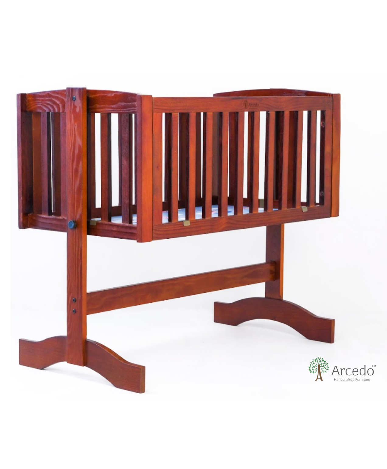 Arcedo  Clinton Baby Wooden Swing Walnut - Brown-image-6