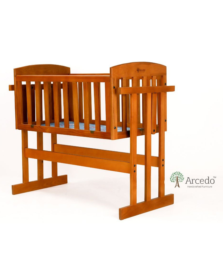 Arcedo  Amber 2 in 1 Wooden Baby Swing Honey - Brown-image-33