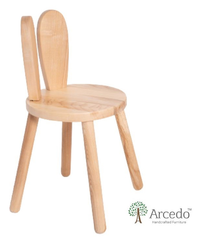 Arcedo Pluto  Kids Wooden Chair - Brown-picture-23