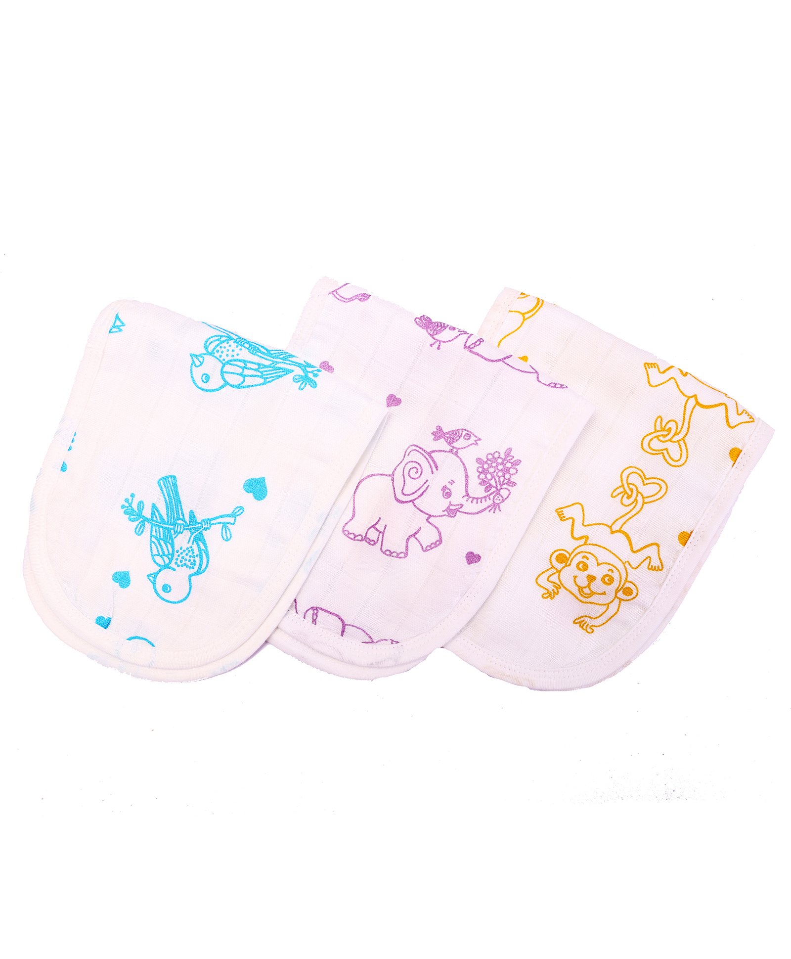 Kaarpas Premium Organic Cotton Muslin Burp Cloth Pack Of 3 Adorable Animals Online In India Buy At Best Price From Firstcry Com 1249521 Know answer of question : inr