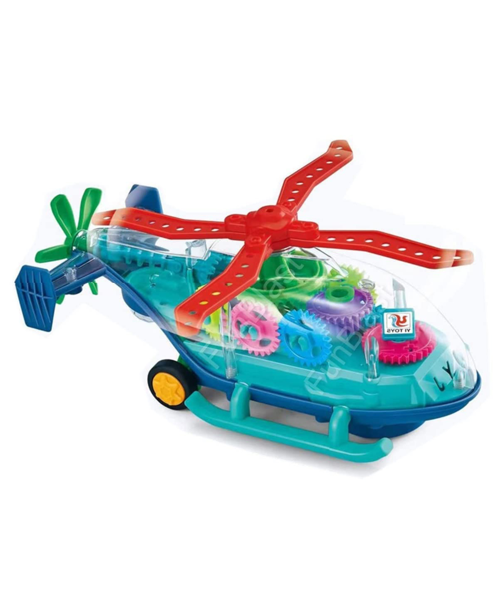 FunBlast 3D Transparent Electric Helicopter  Multicolor-image-5