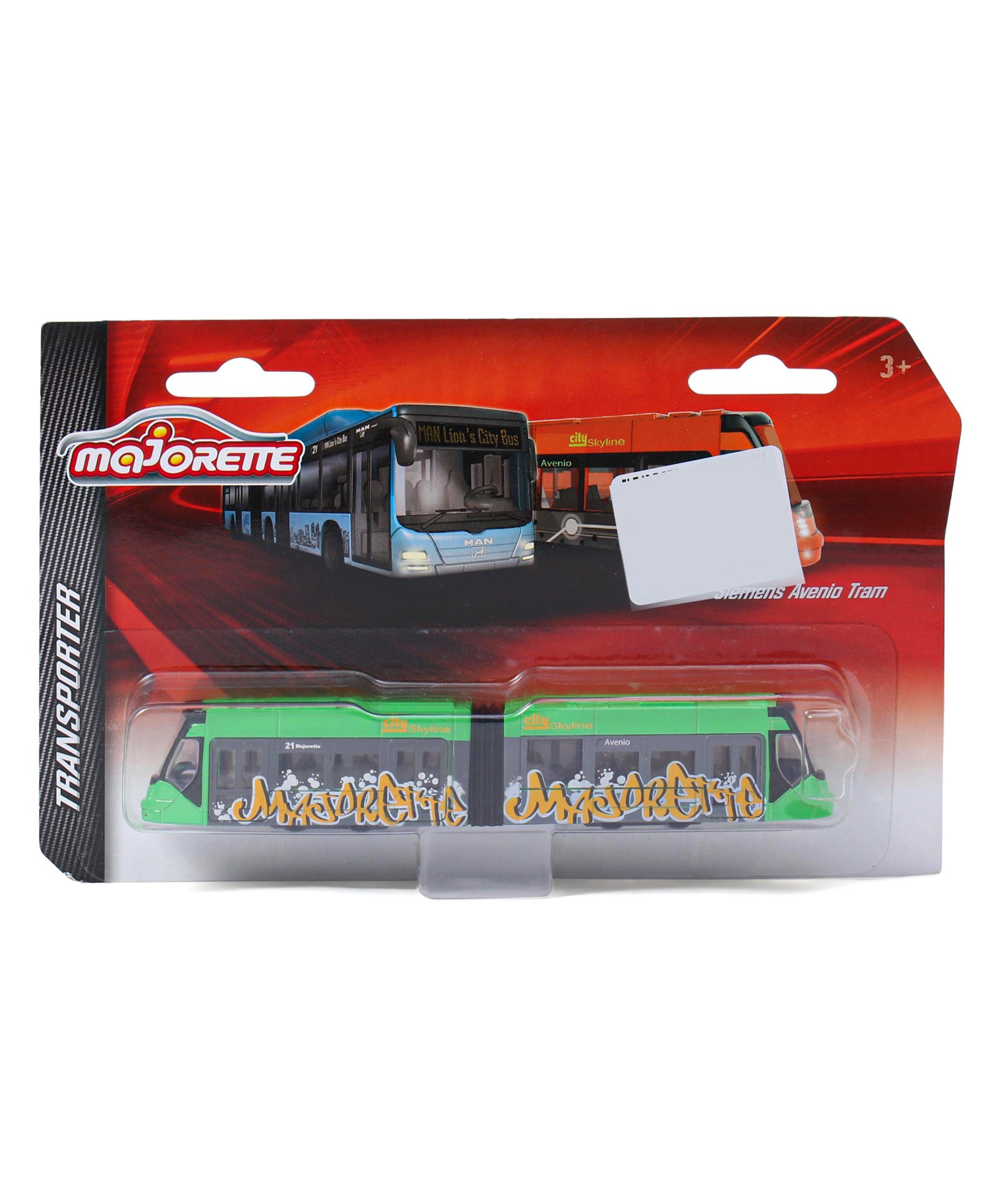 Majorette Transporter Die Cast Free Wheel Model Toy Tram - Green-image-18