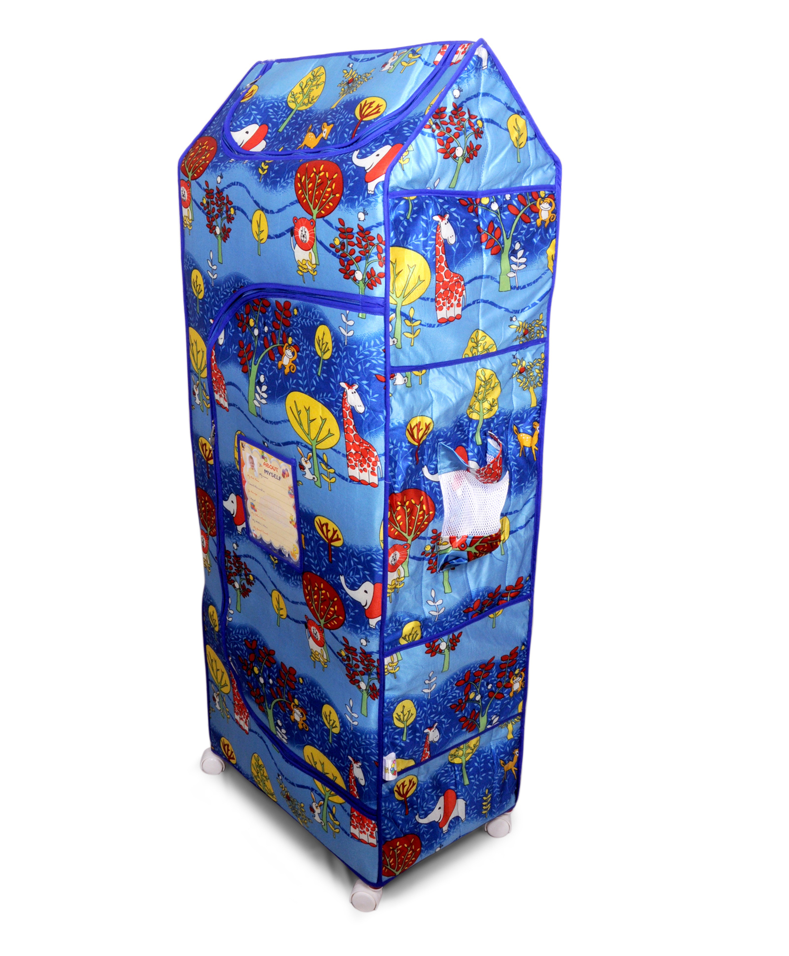 Kudos Wonder Cub Generic 5 Shelf Almirah - Blue-picture-16