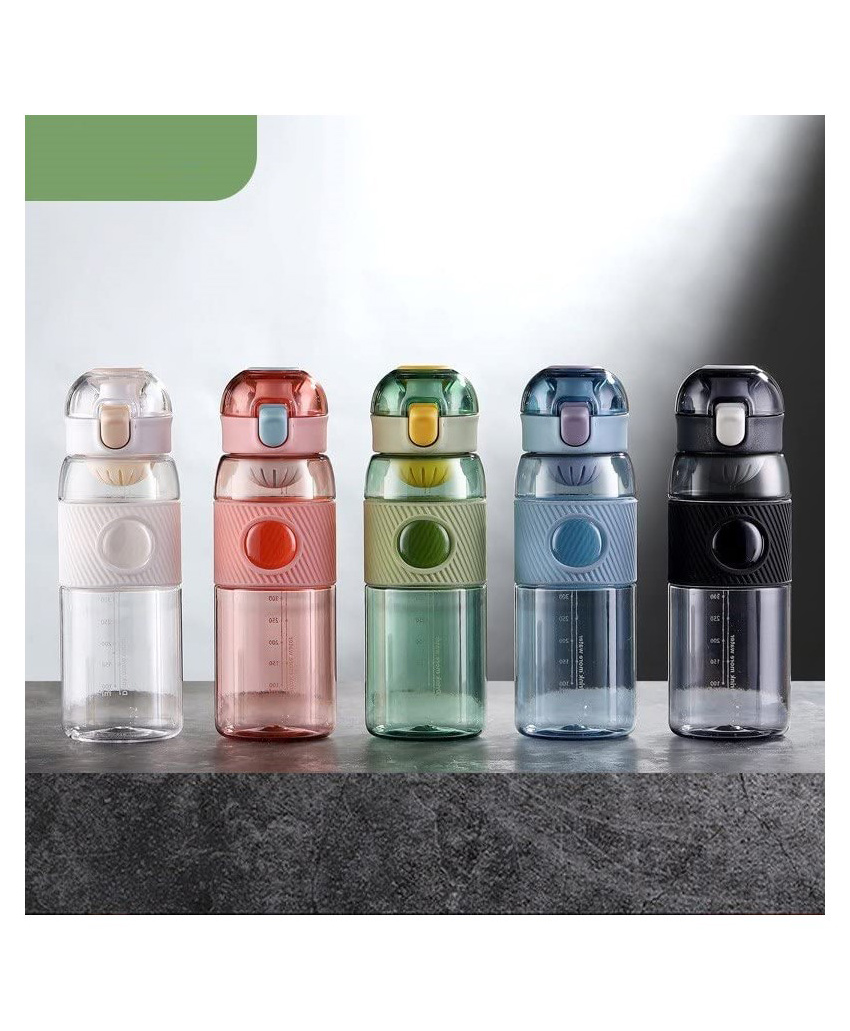 YAMAMA Stylish Unbreakable Water Bottle Anti Leak Proof Durable BPA Free Non Toxic Water Bottle for Home, Office, Gym, Trekking 600 ml (Color May Vary)-image-44