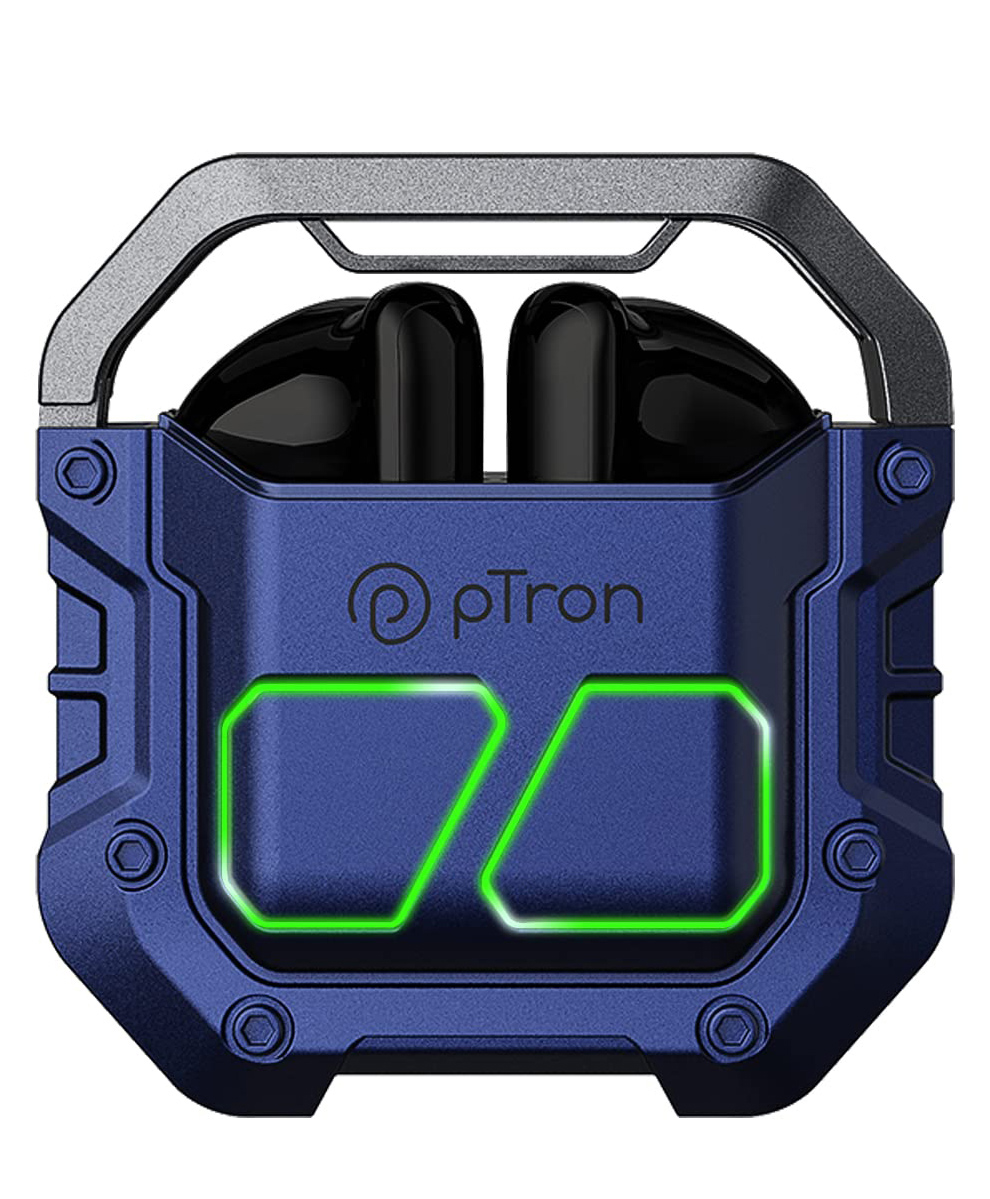 pTron Bassbuds Xtreme In-Ear Wireless Headphone with 32Hrs Playtime  TWS Earbuds - Blue-picture-26