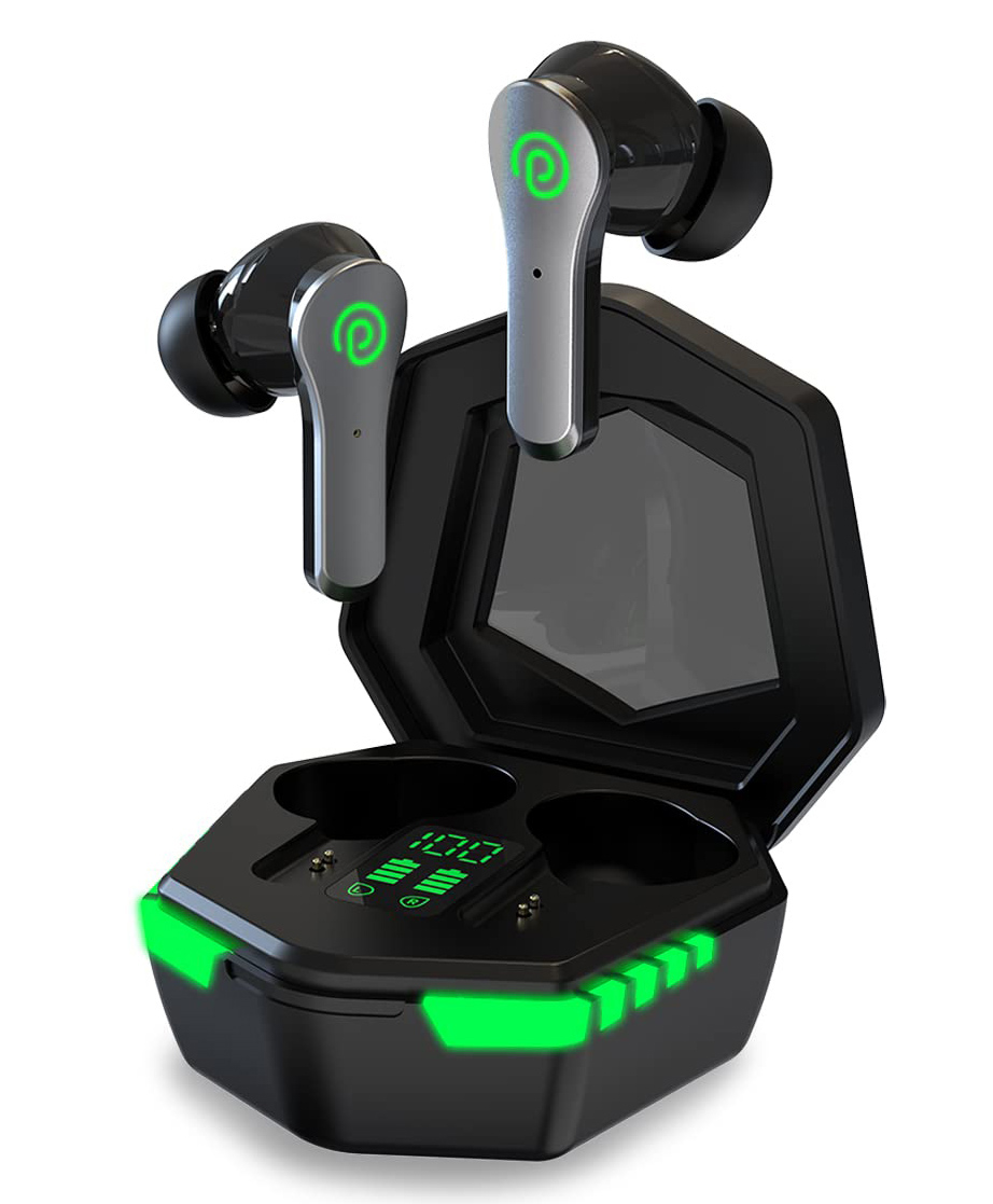 pTron Bassbuds Rush True Wireless In Ear Earbuds - Black-image-20