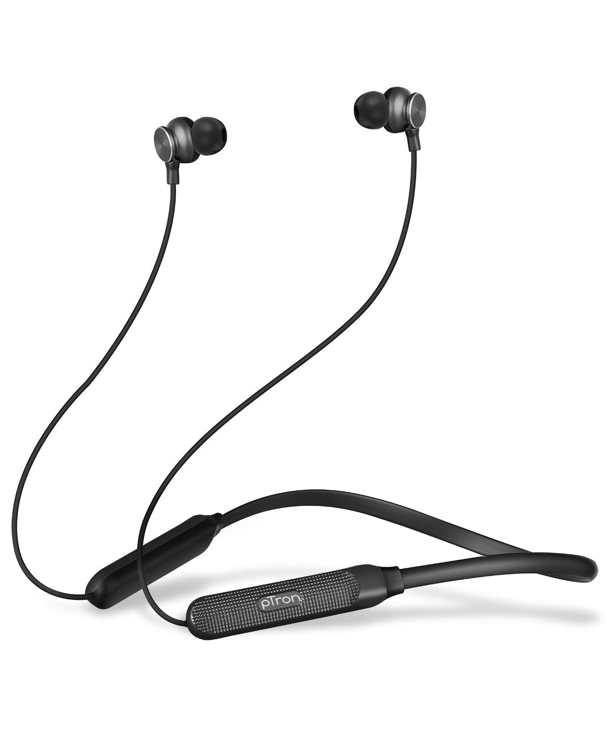 pTron Tangent Duo Made in India Bluetooth 5.2 Wireless in Ear Earphones with Mic- Black-picture-12