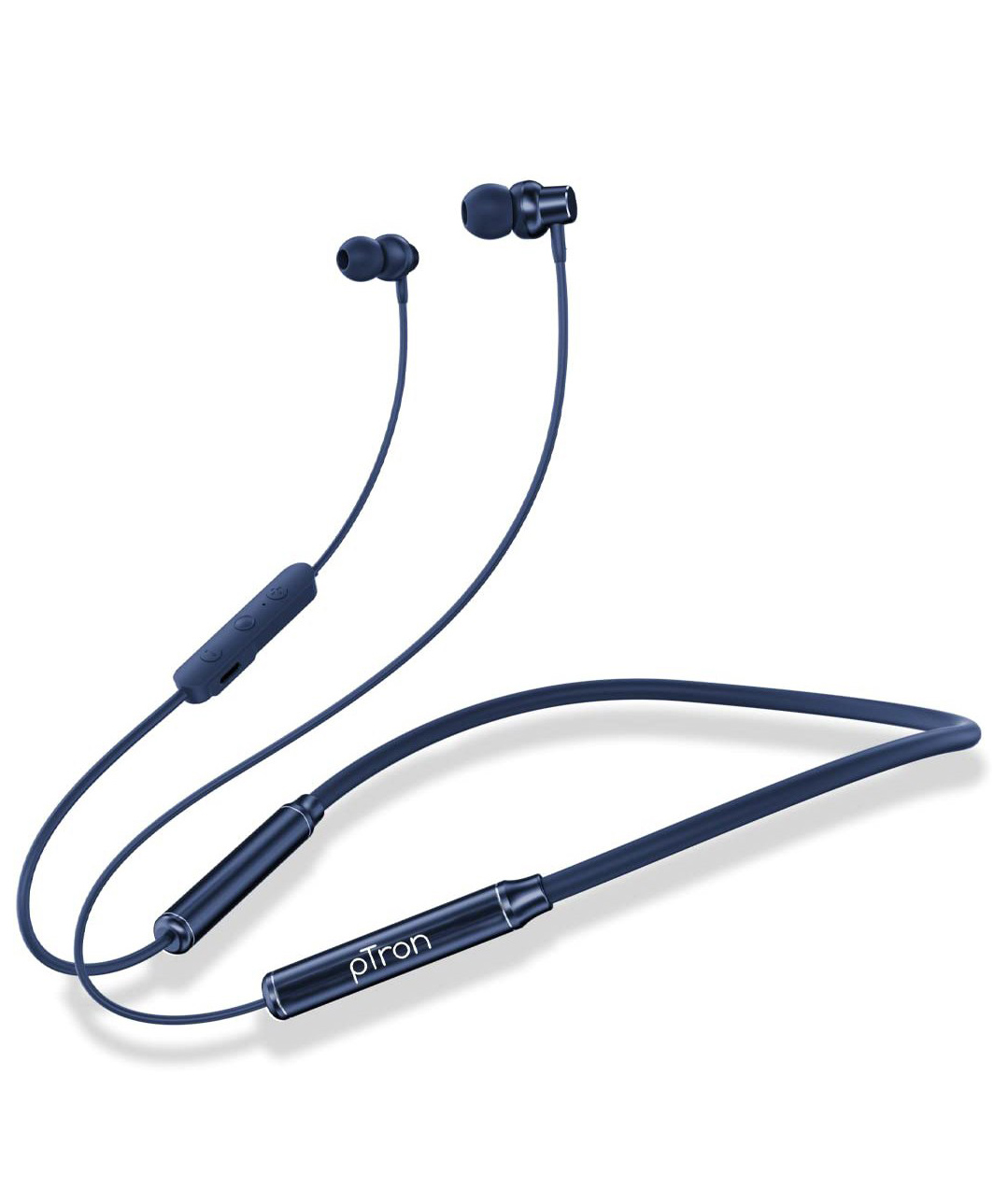 pTron Tangent Urban with 60Hrs Playtime, ENC Wireless Bluetooth 5.3 Neckband - Blue-picture-38