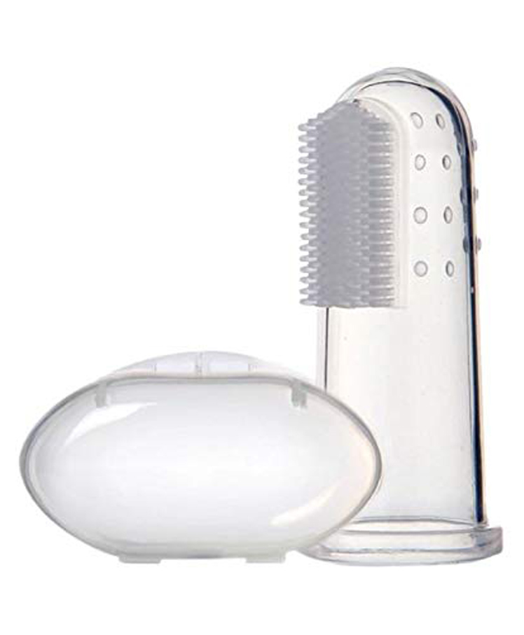 Kritiu Silicone Fingure Brush With Case Pack of 1 - White-picture-18