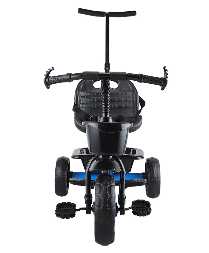 JoyRide Stylish Sports Plus Trike Push & Plug Baby Trike with 2 Storage Basket Blue-picture-14