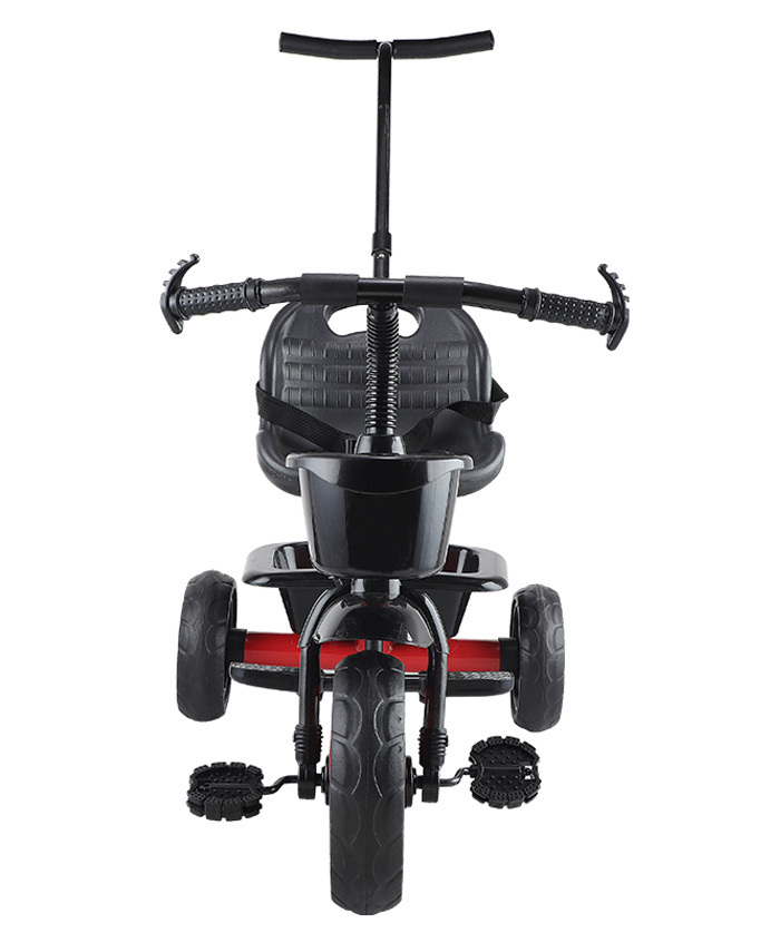 JoyRide Stylish Sports Plus Push & Plug Baby Trike with 2 Storage Basket Red-picture-13