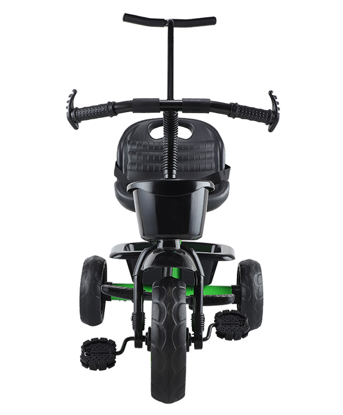 JoyRide Stylish Sports Plus Push & Plug Baby Trike with 2 Storage Basket Green-image-31