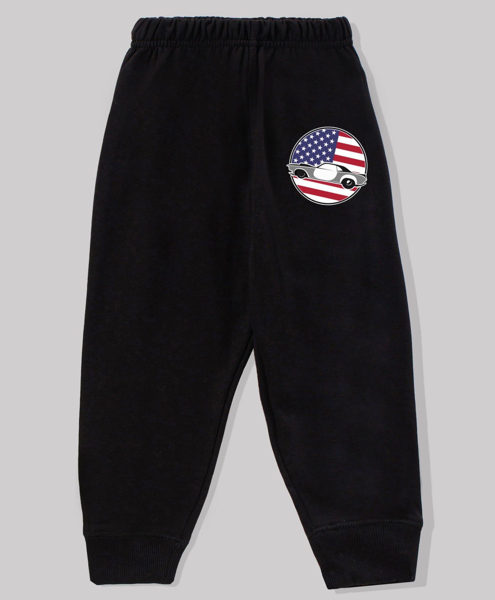 KAVEE 100% Cotton Biowashed Full Length Us Car Printed Lounge Pant - Black-image-34