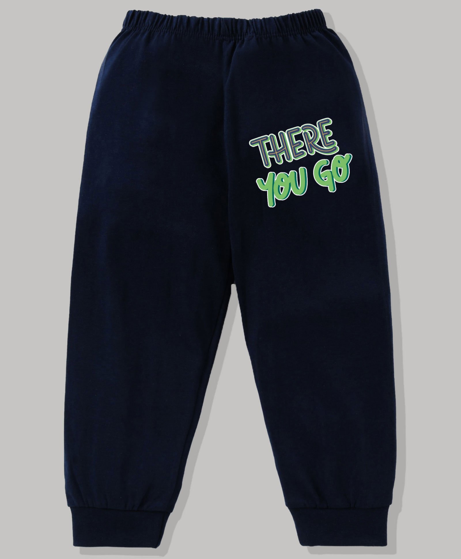 KAVEE 100% Cotton Biowashed There You Go Text Placement Printed Lounge Pants - Navy Blue-picture-13