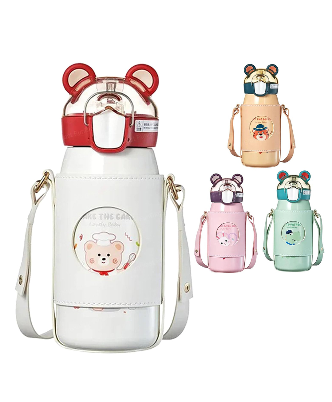 FunBlast Insulated Water Bottle with Leather Cover and Strap  530 ml-picture-17