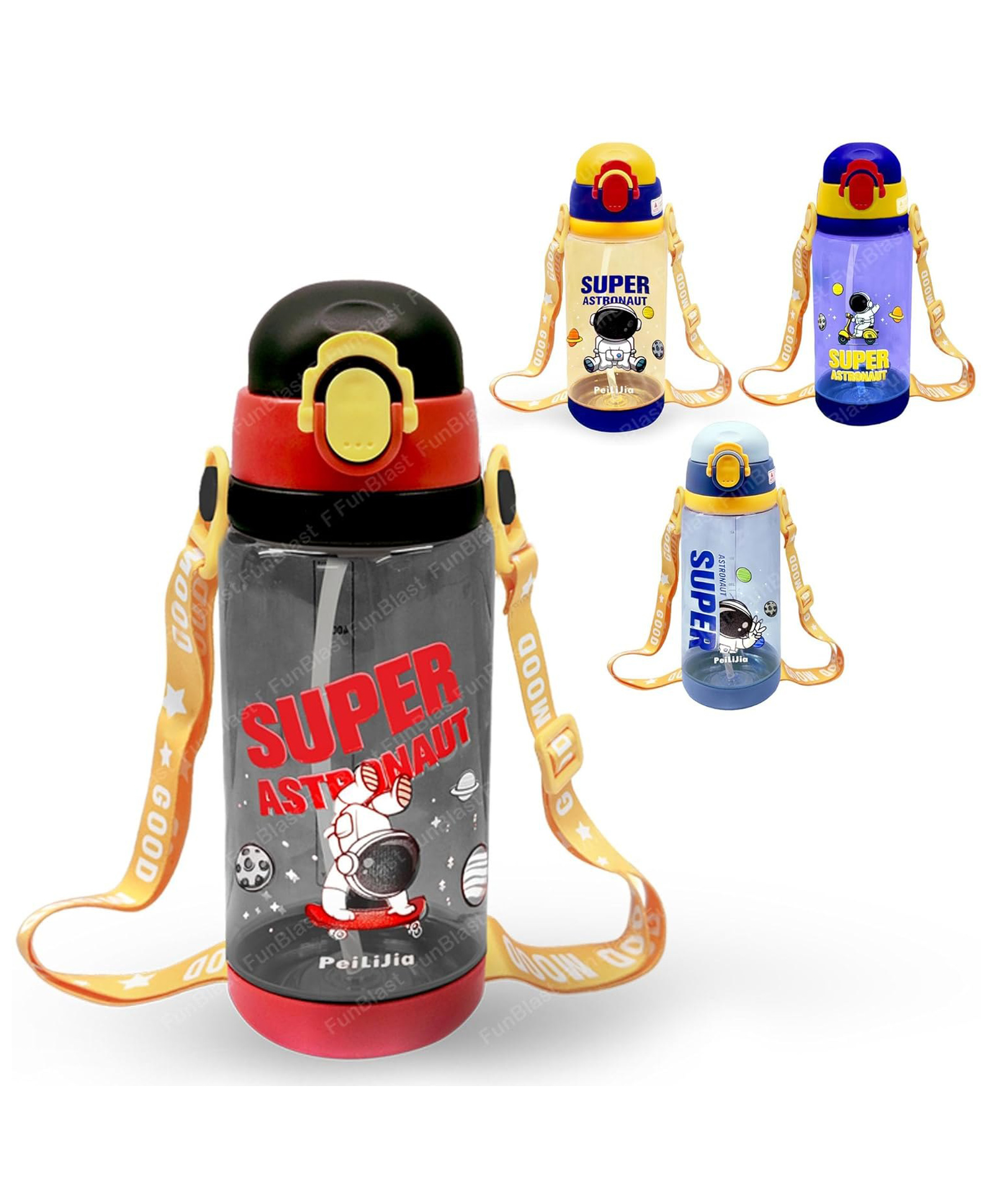 FunBlast Space Theme Water Bottle for Kids - 660 ml (COLOR MAY VARY)-image-16
