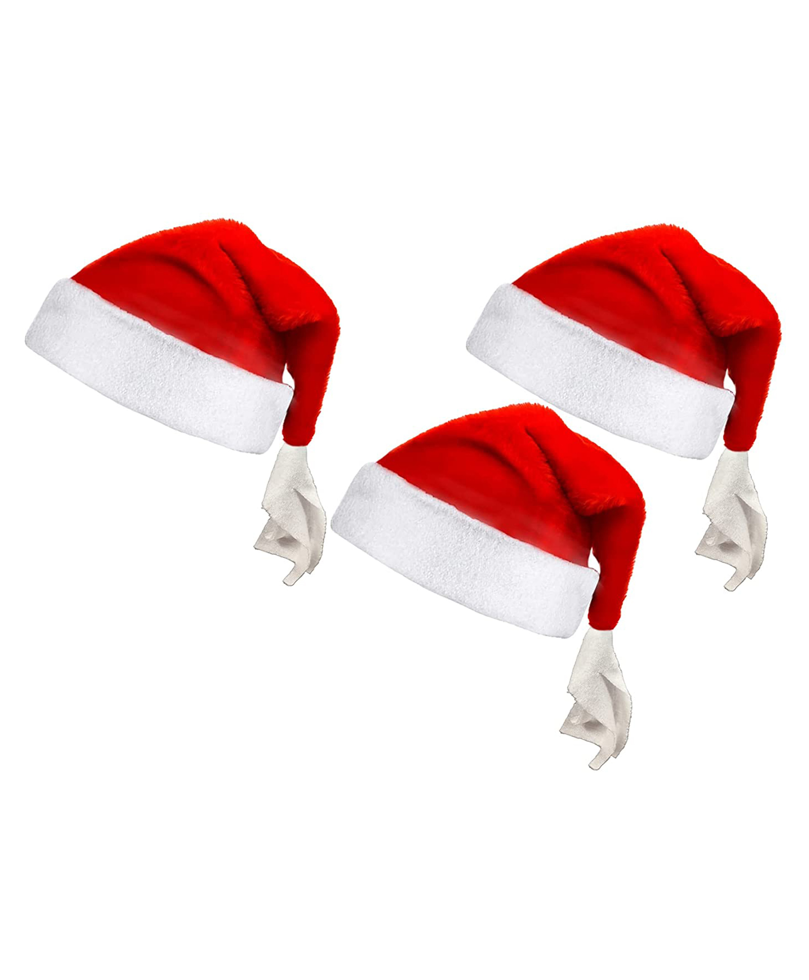 FunBlast Christmas Santa Claus Caps Pack of 3 - Diameter 13 cm-picture-2