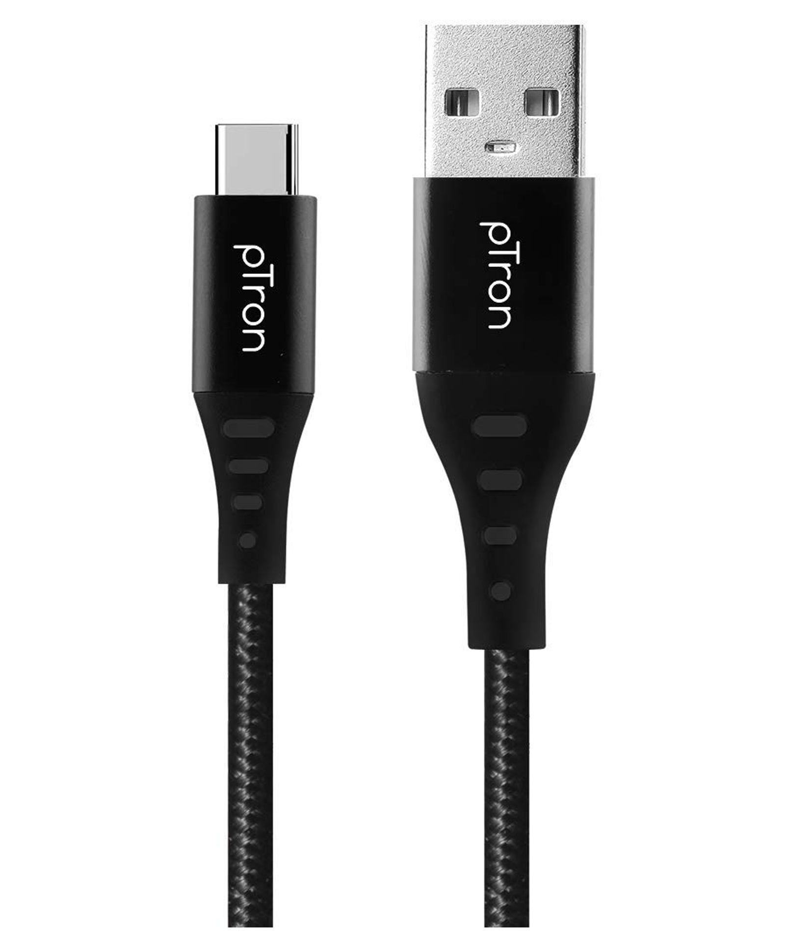 pTron Solero TB301 3A Type C Data & Fast Charging Cable, Made in India 480Mbps Data Sync Strong & Durable 1.5 Meter Nylon Braided USB Cable for Type C Devices - Black-picture-14