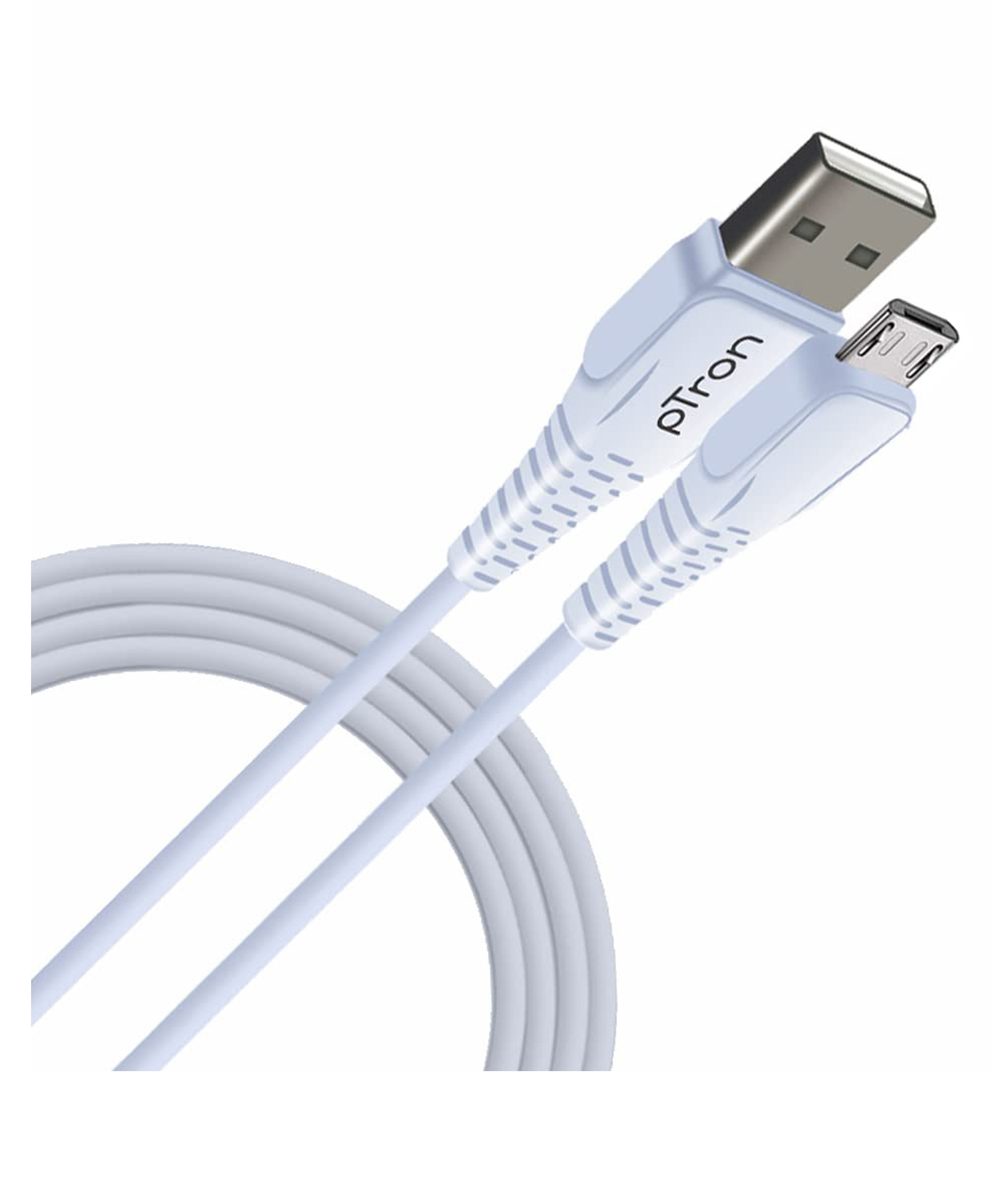 pTron Solero M241 2.4A Micro USB Data & Charging Cable 480Mbps Data Sync Durable 1 Meter Long USB Cable for Micro USB Devices - White-picture-20