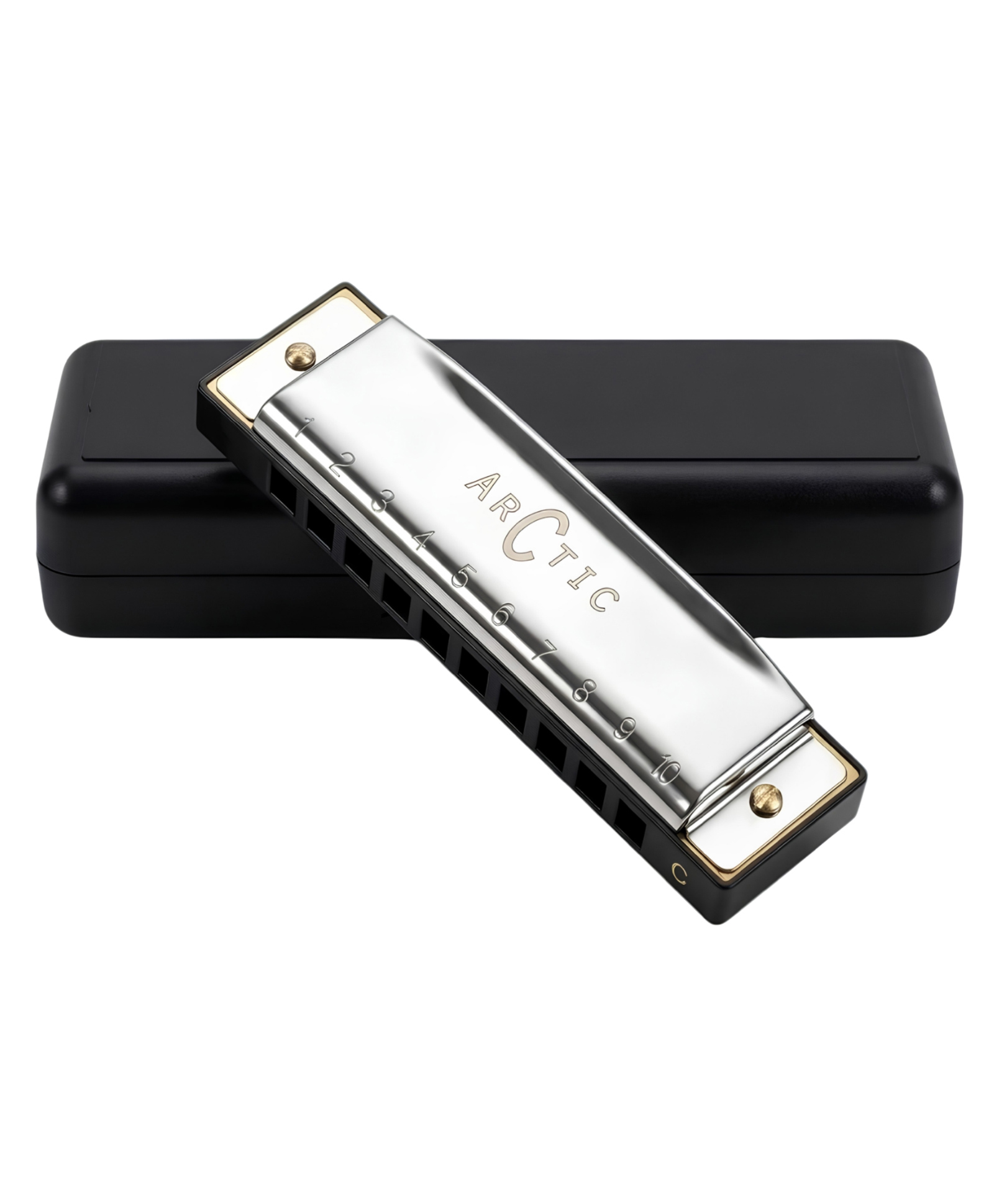 ARCTIC AR-HA-10G Mouth Organ with Case - Silver-image-19