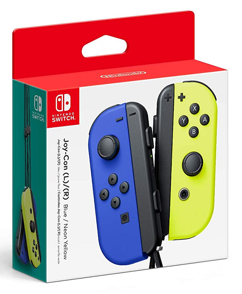Nintendo Joy Con Left and Right Joy - Blue and Yellow-picture-16