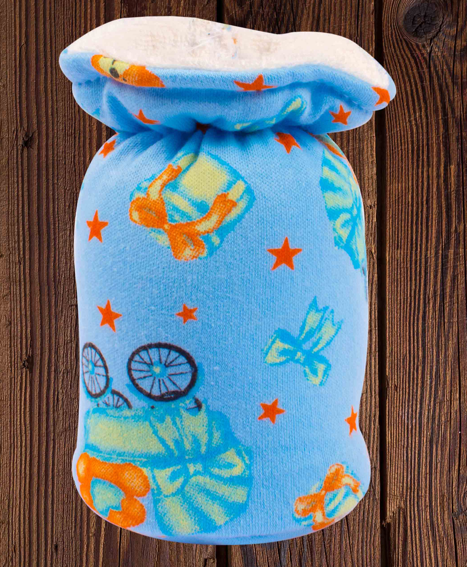 Mittenbooty Baby Bottle Cover Teddy Print Small - Blue-image-35