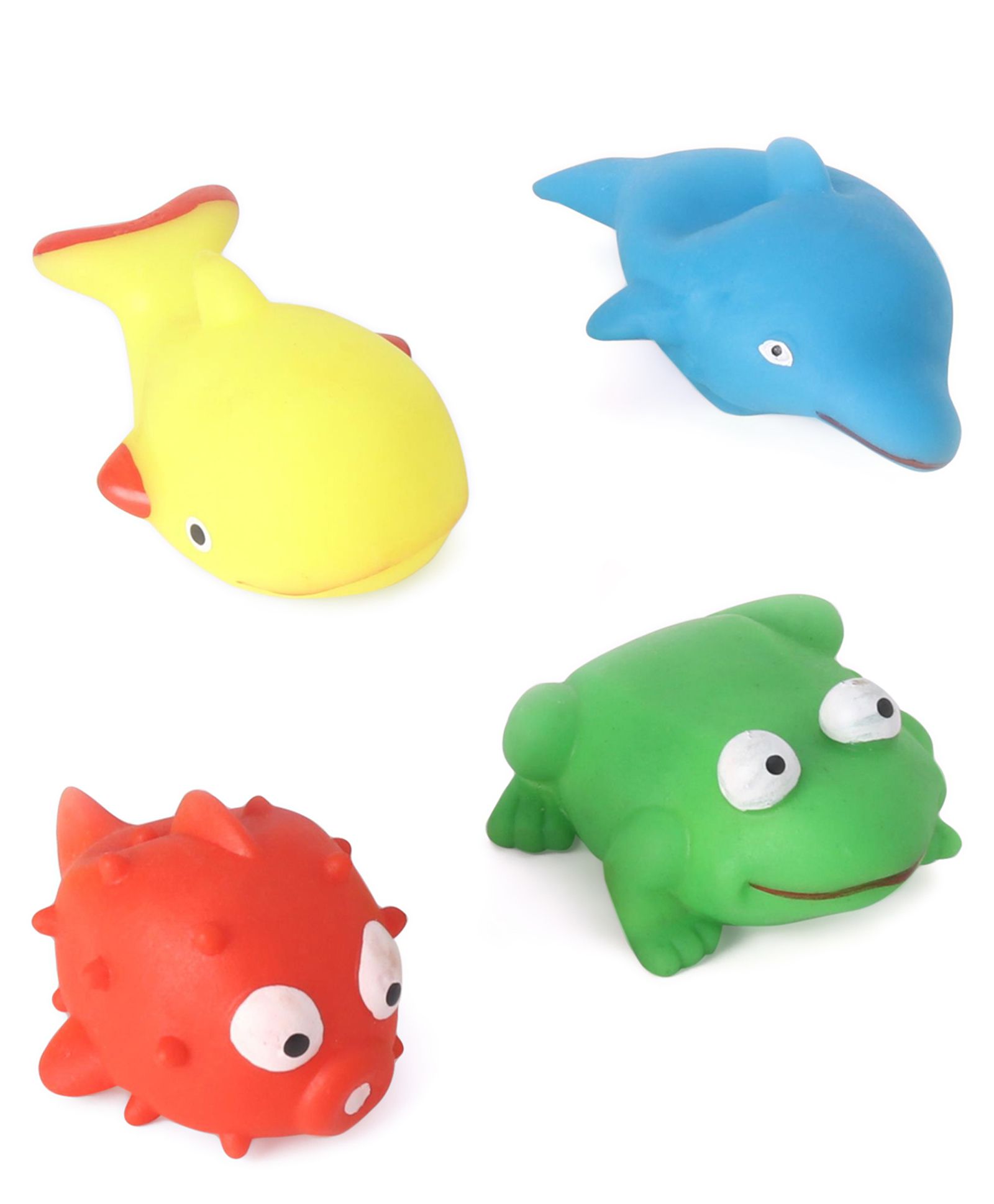 Edu Kids Squeezy Bath Toy Fish Shape Set Of 4 - Multicolor-image-39