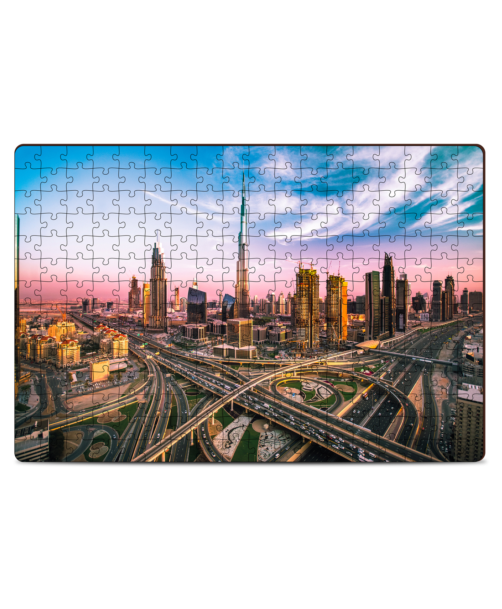 minileaves Mini Leaves Dubai Skyline Wooden Puzzle for Kids Multicolor- 252 Pieces-picture-35