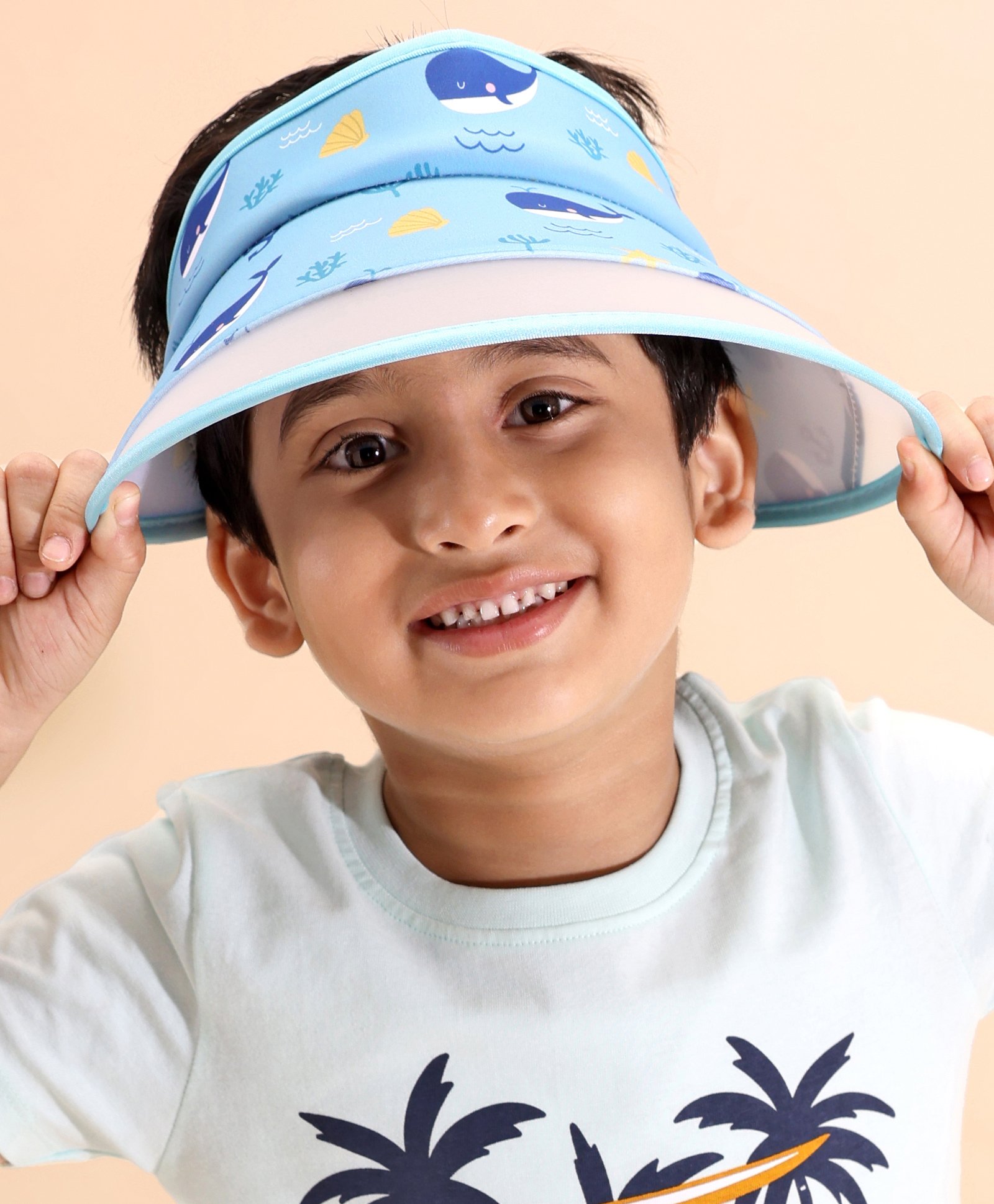 Babyhug Free Size Baseball Cap Whales Print - Blue-picture-21