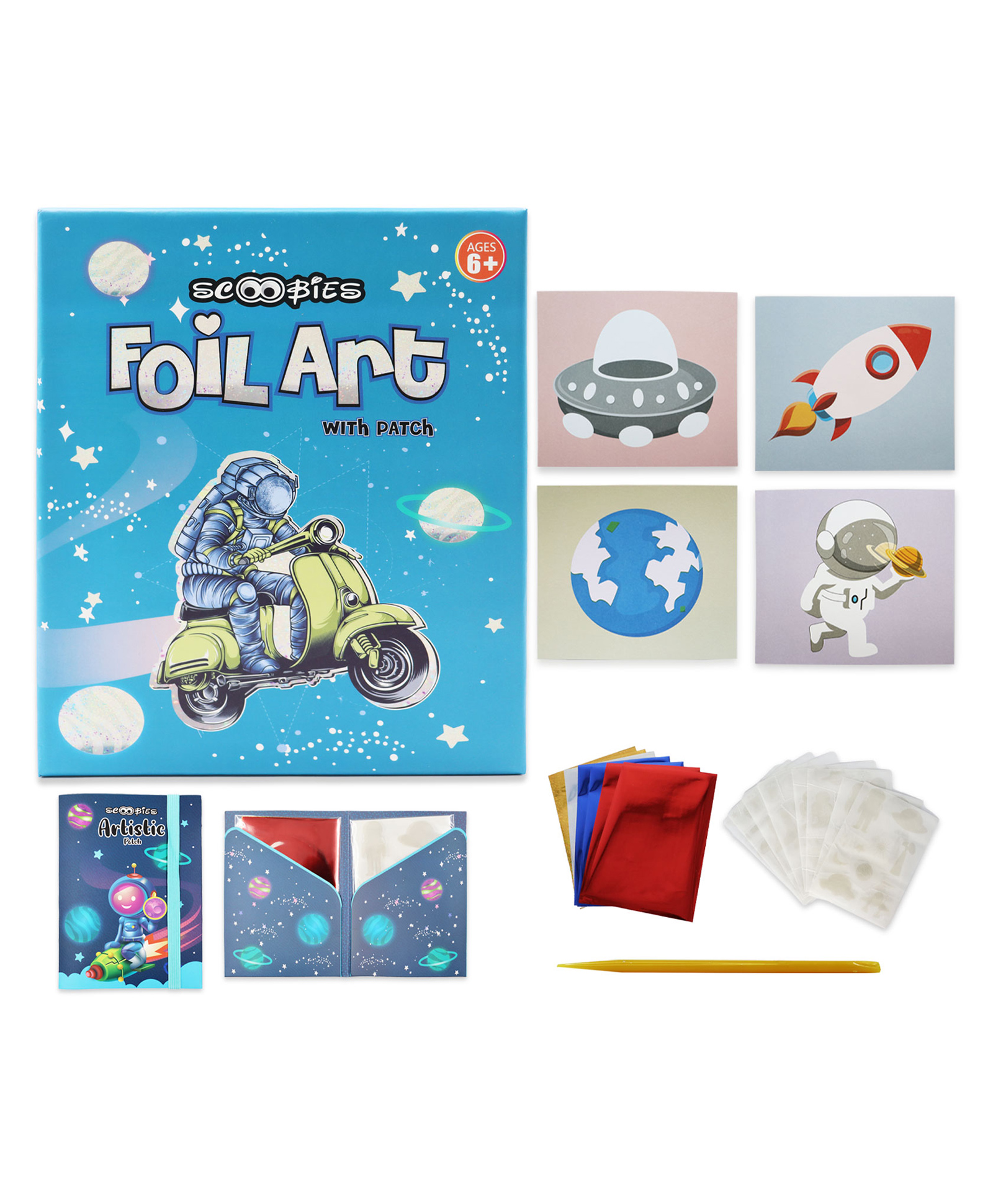Scoobies Foil Art Set Space - Multicolour-image-24