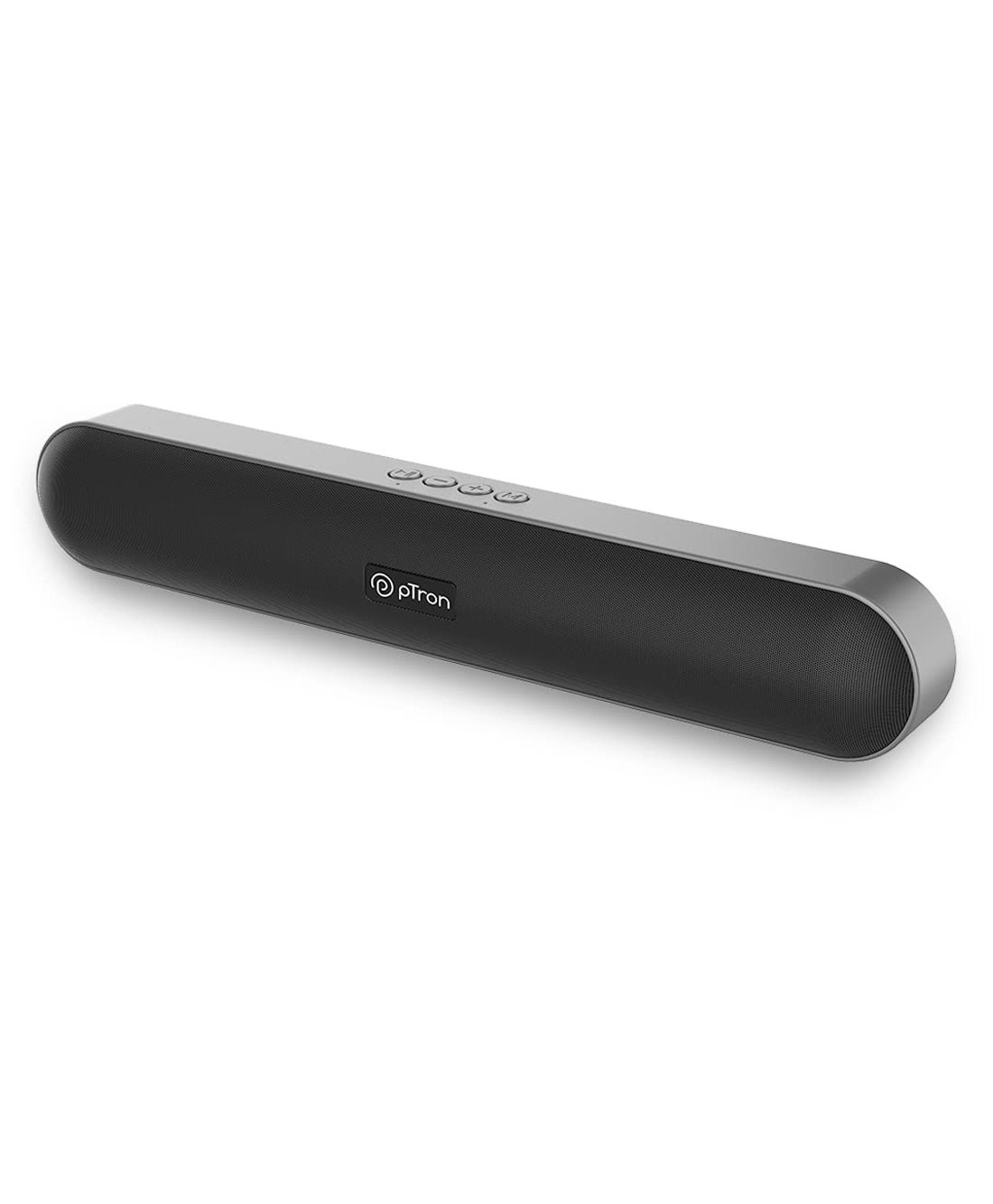 pTron Fusion Evo v2 10W Bluetooth Speaker 5.0 Mini Soundbar - Grey-image-3